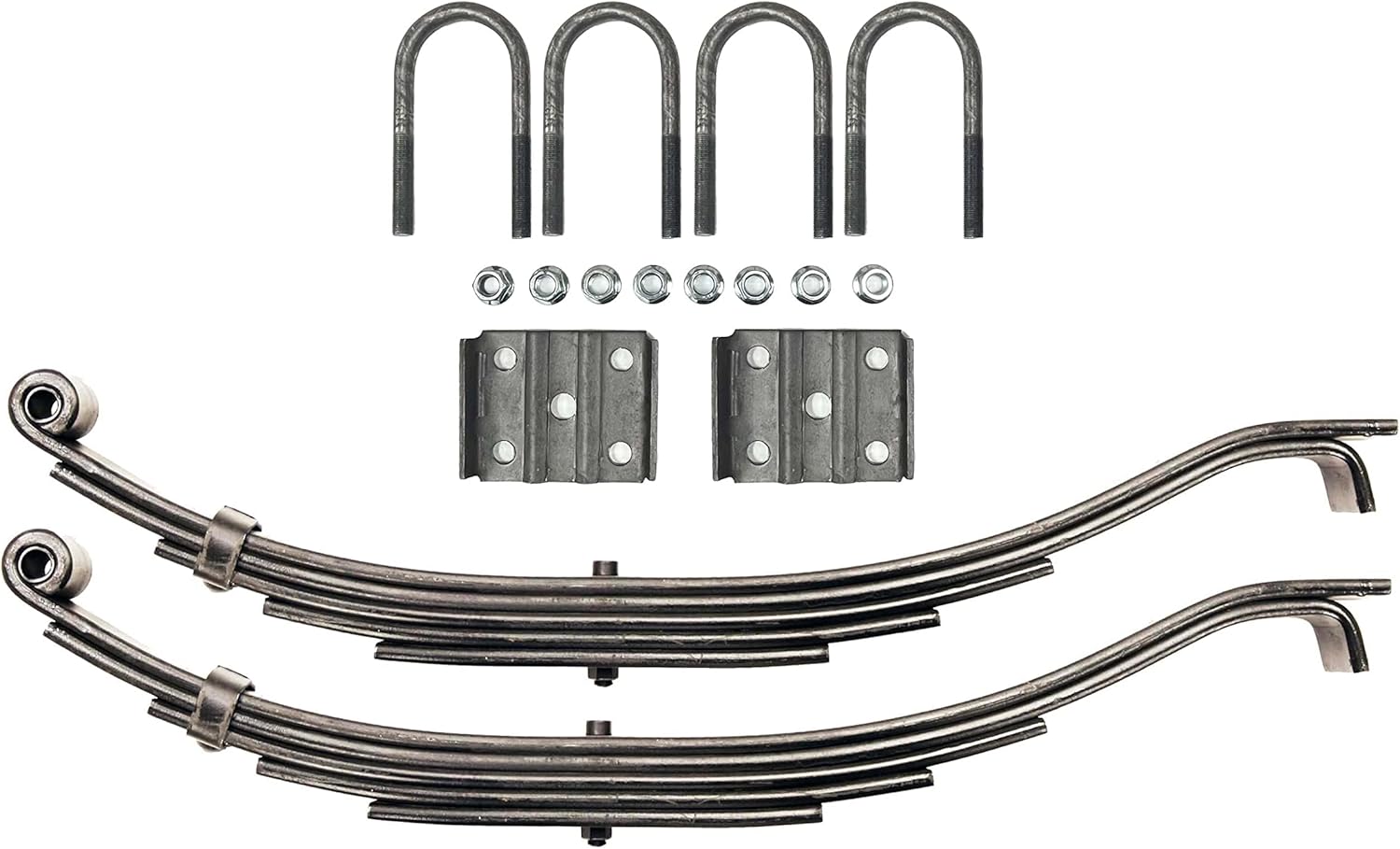 LIBRA 7000# 7K Single Trailer Axle Suspension Kit 3500# Leaf Springs U-Bolt Kit