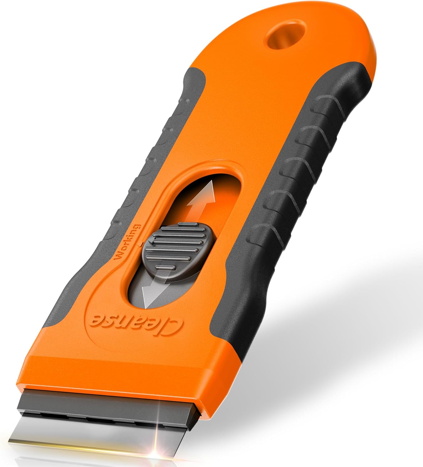 Multi-Surface Non-Scratch Cleaning Tool with 15 Extra Refills for Glass, Ceramic Cooktops, Ovens, Stoves, and Cars – Effectively Removes Burnt Food, Stubborn Stains, Dirt, Stickers, and Paint