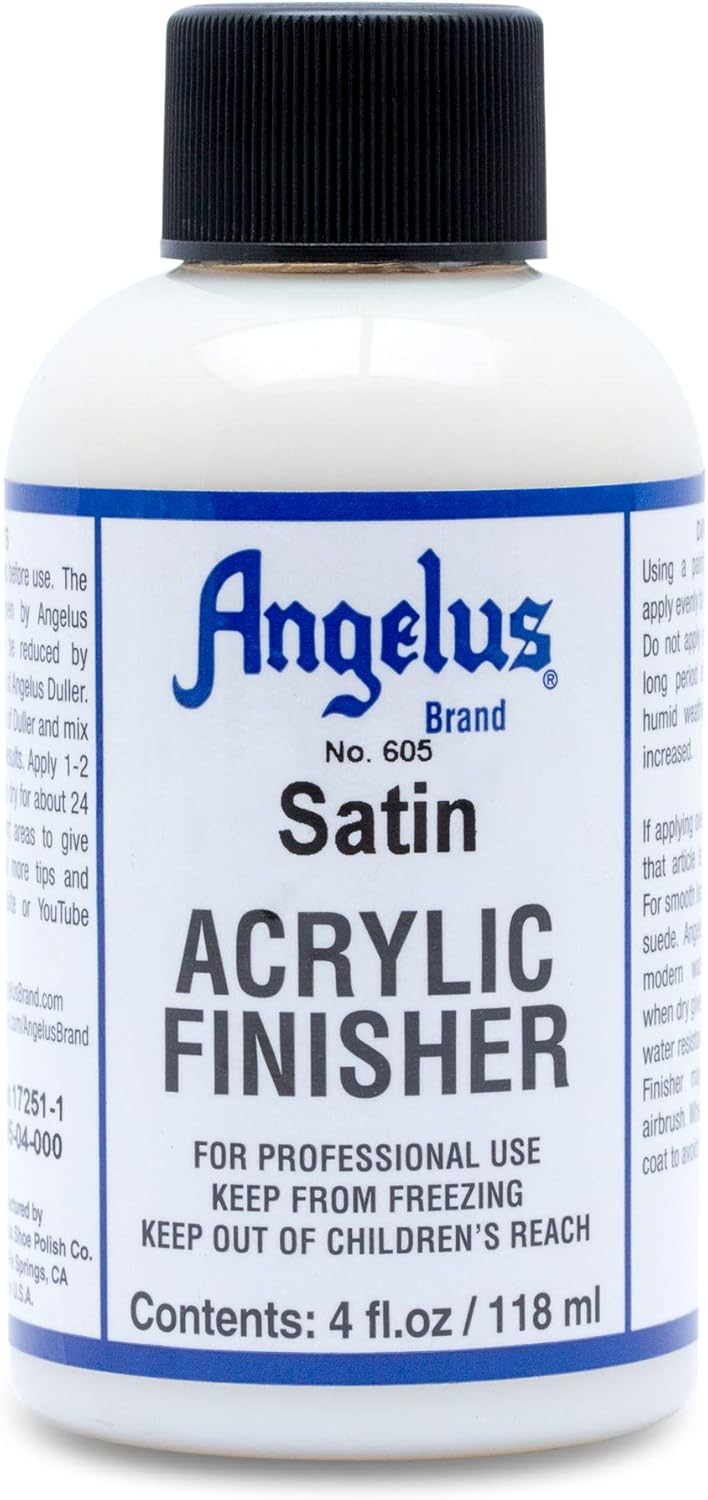 Angelus Acrylic Leather Paint Satin Finisher #605-4 Ounces