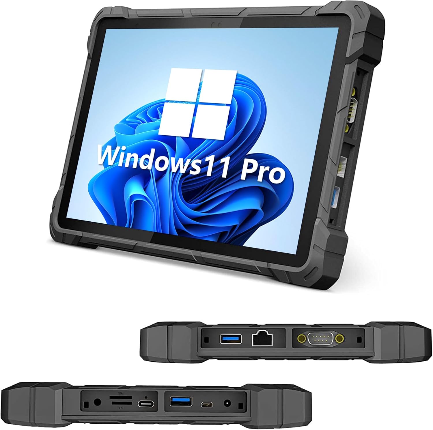 HEIGAOLAPC Rugged Tablet-Outdoor Tablet PC 10.1 Inch Win 11 Pro,16000mAh Large Battery 8GB RAM+128GB ROM, IP67 Waterproof Industrial Work PC with Rear+Front Camera/GPS Sim 4G /USB3.0 /WiFi /BT4.2 /FHD