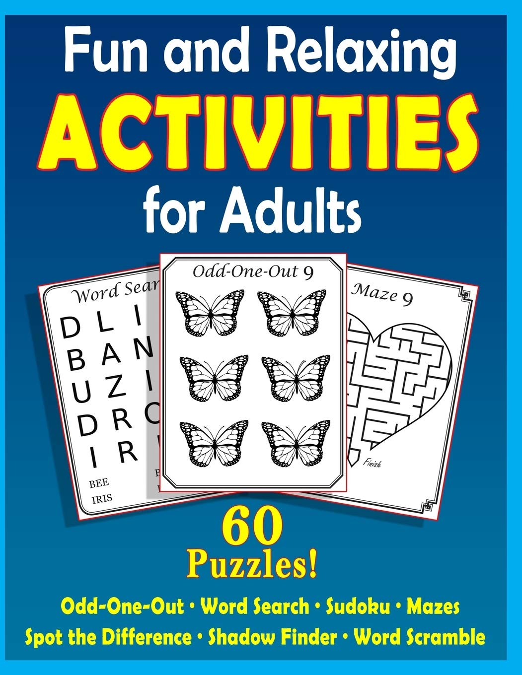 Fun and Relaxing Activities for Adults: Puzzles for People with Dementia [Large-Print] (Easy Activities)
