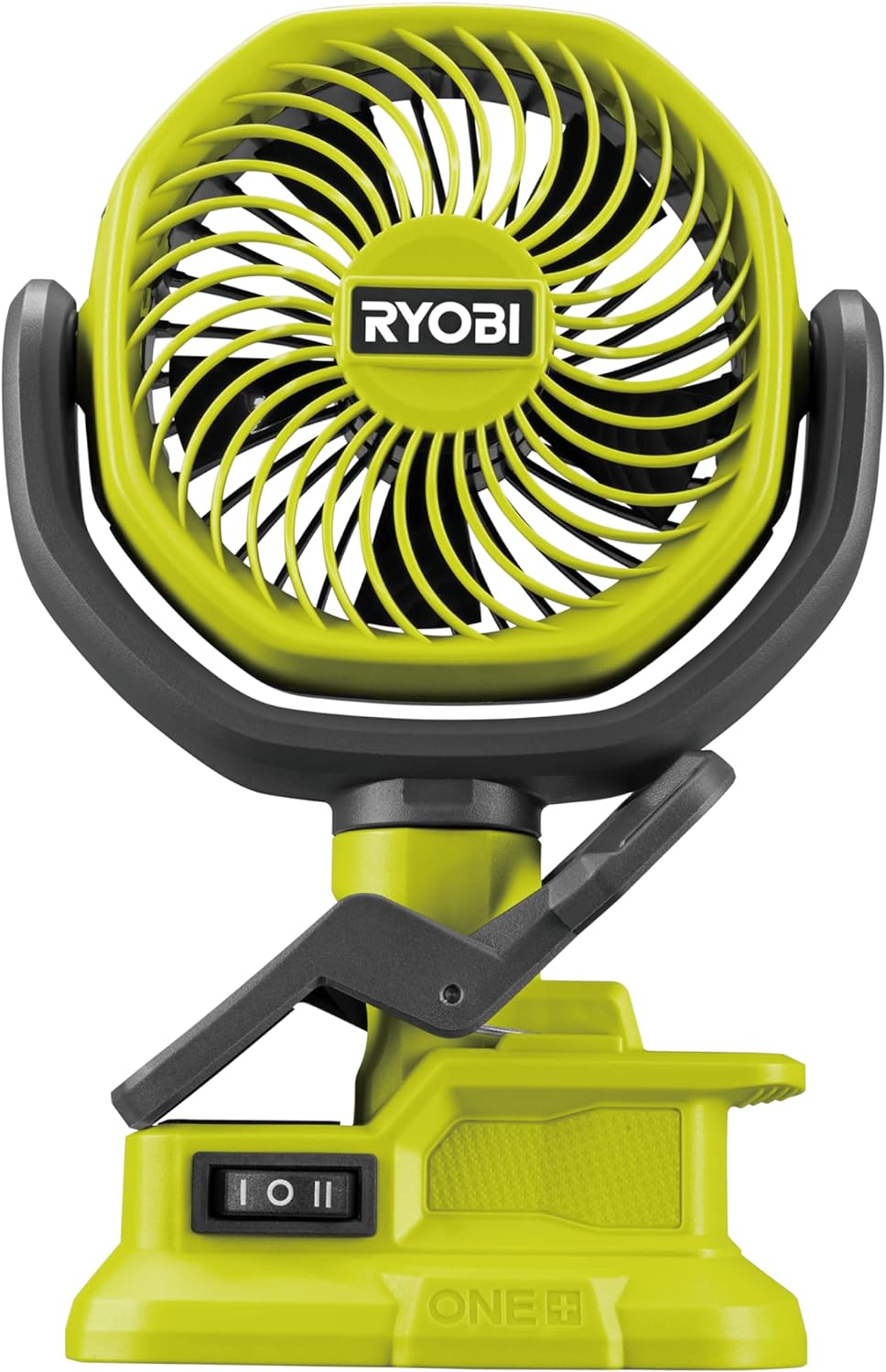 RYOBI RCF18-0 18V ONE+ Cordless 10cm Clamp Fan (Bare Tool) Hyper Green