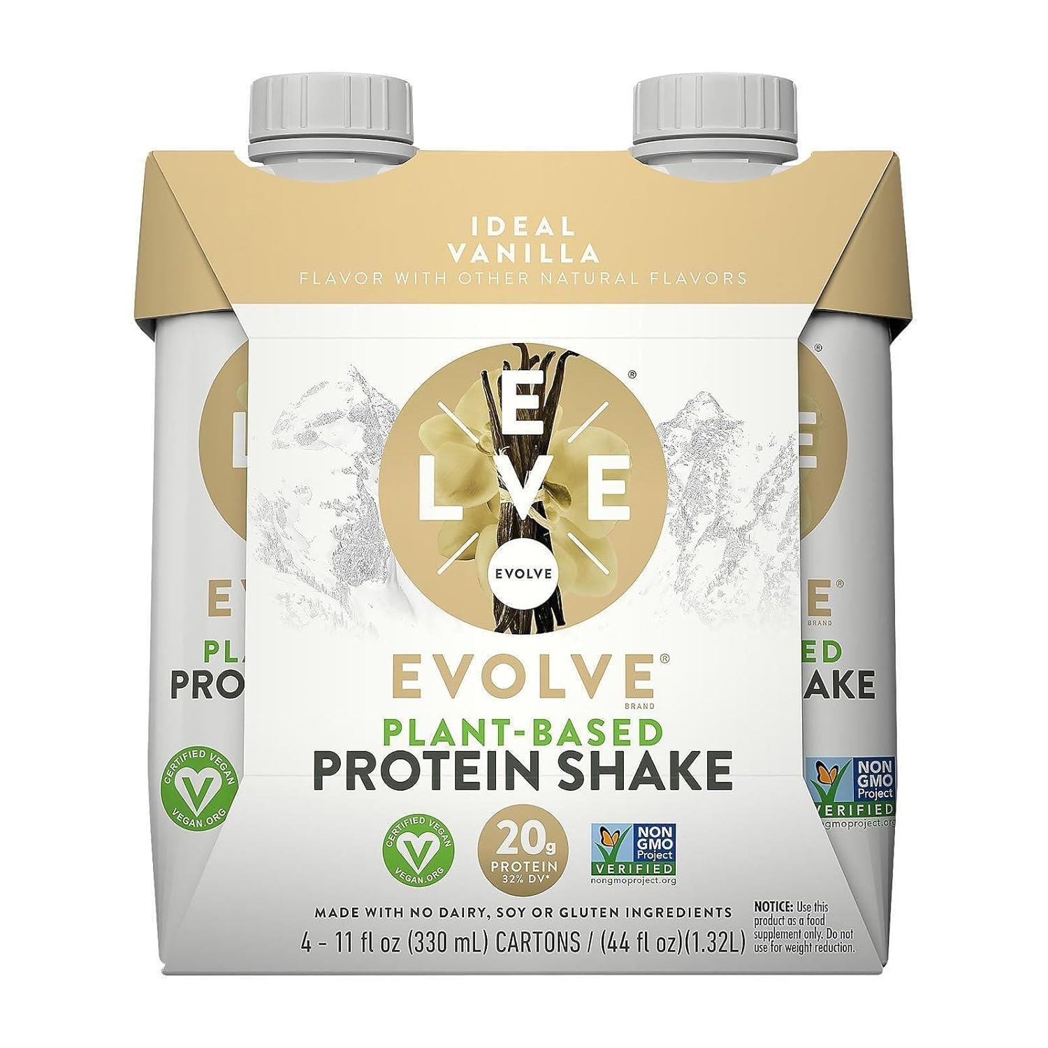 EVOLVE Ideal Vanilla Protein Shake 4Pk, 11 FZ