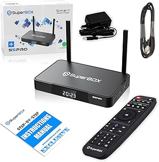 (Latest) S5 PRO 2024, 1 Voice Command Remote, 1 HDMI Cable (Easy Setup Guide by Seller, CA Support), Android 12, Quad-Core, 4GB RAM, 32GB Storage, Black