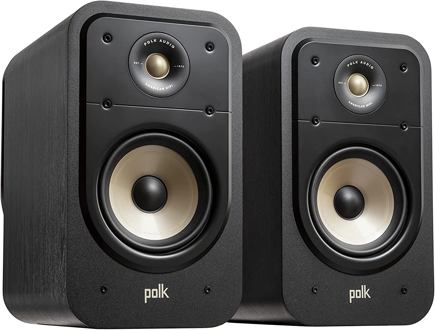 Polk Audio Signature Elite ES20 High-Resolution Bookshelf Speakers, Hi-Res Certified, Dolby Atmos & DTS:X Compatible, (Pair) - Black