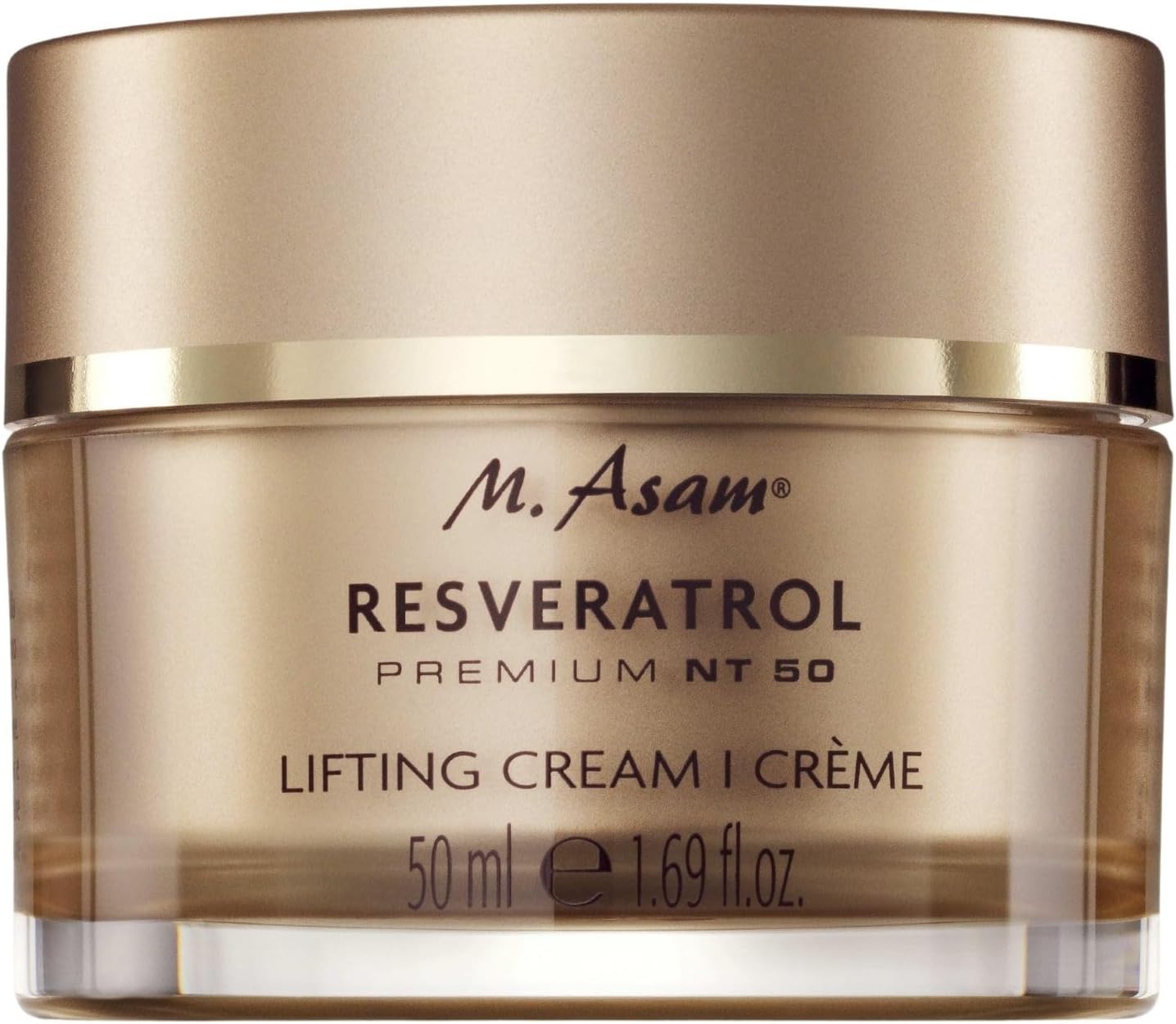 M. Asam Resveratrol Premium Lifting Cream (50ml) - Anti-Aging Face Moisturiser, Resveratrol Day and Night Cream, Hydrating Skin Care with Peptides, Vegan Face Cream