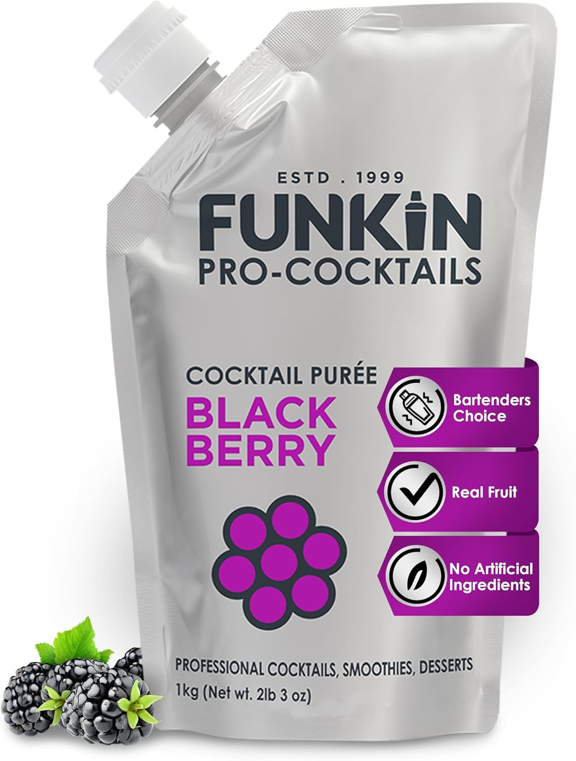 Funkin Pro Blackberry Puree, 1 kg