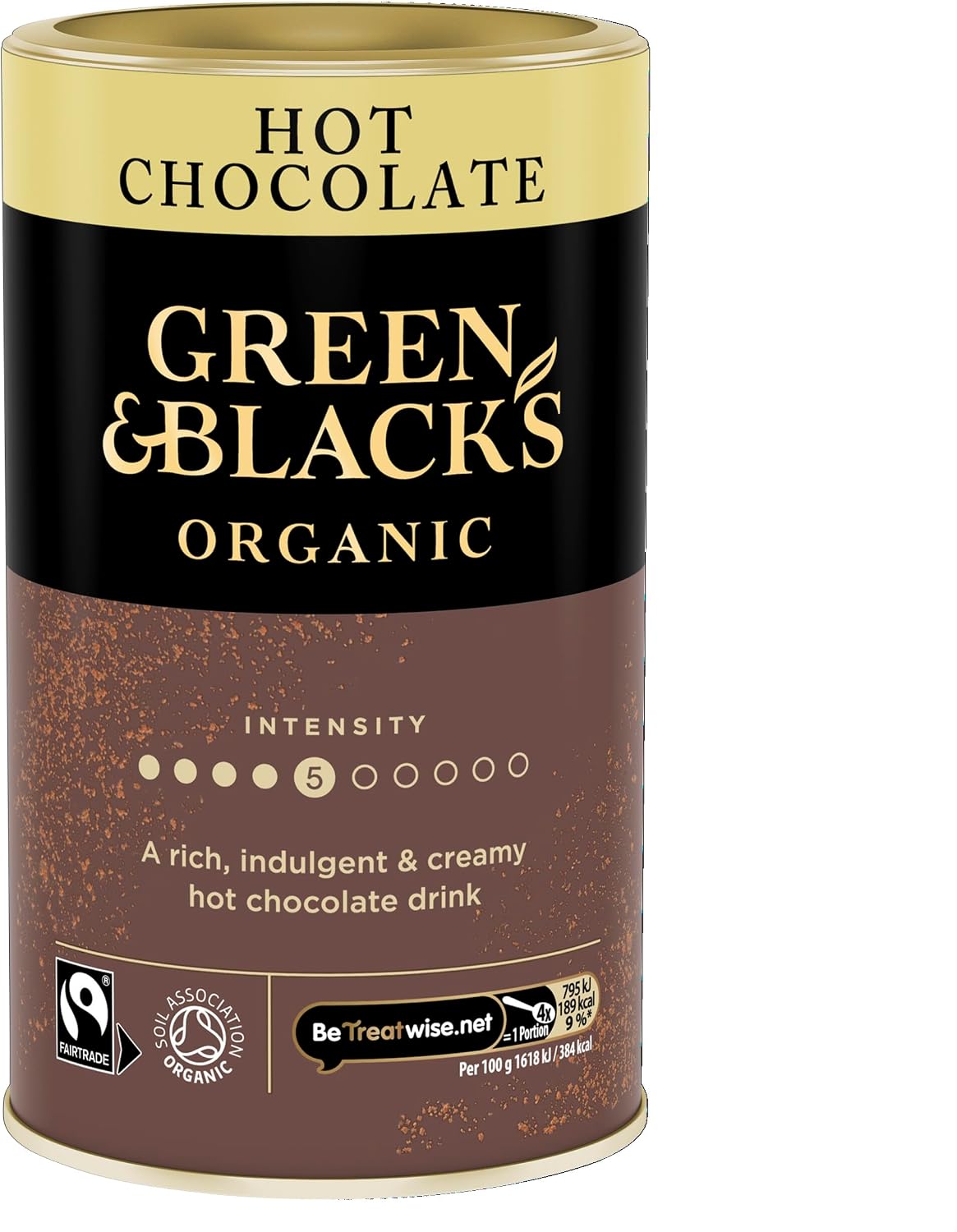 Green & Blacks Organic Hot Chocolate, Rich & Indulgent Drinking Chocolate, Approximately 14 Servings, 250 g (Pack of 1)