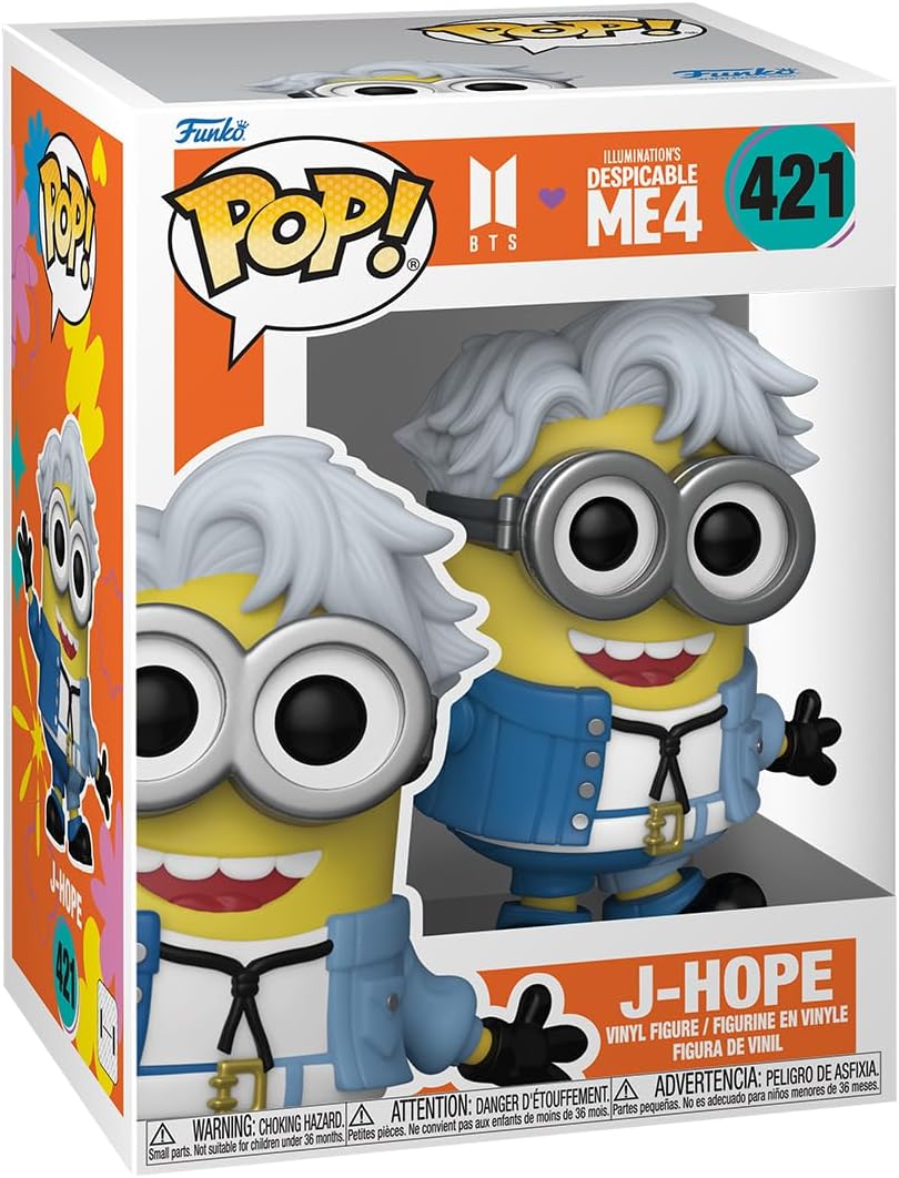 Funko POP! Rocks: Minions X BTS - J-Hope - BTS + Minions - Collectable Vinyl Figure - Gift Idea - Official Merchandise - Toys for Kids & Adults - Movies, Music Fans - Model Figure for Collectors