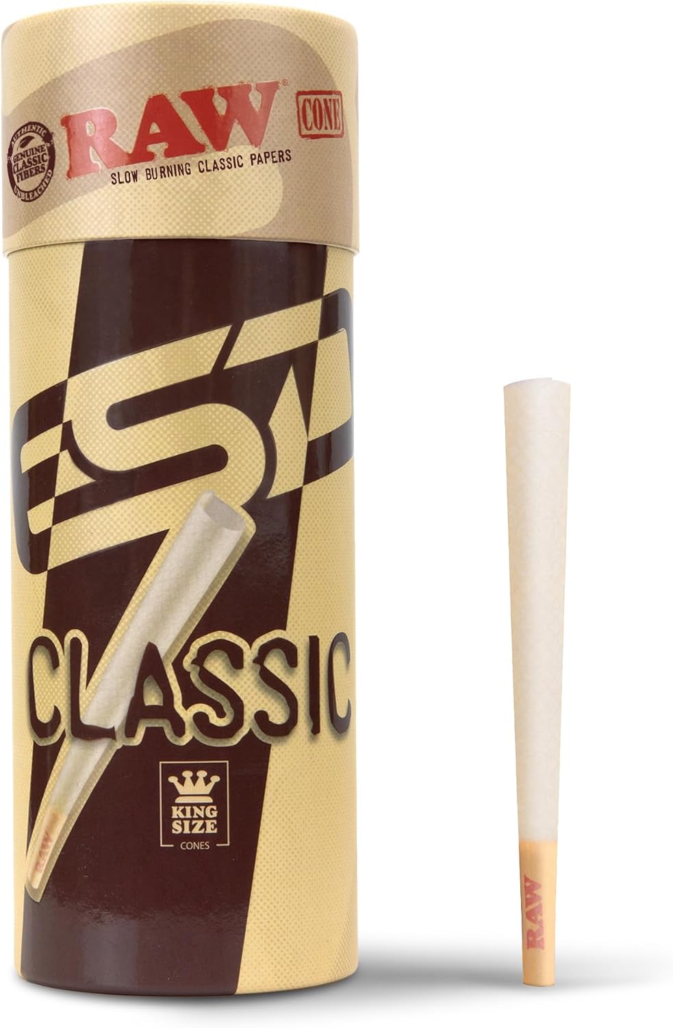 RAW Cones Classic King Size 109 mm - 50 Pack of Pre Roll Rolling Papers