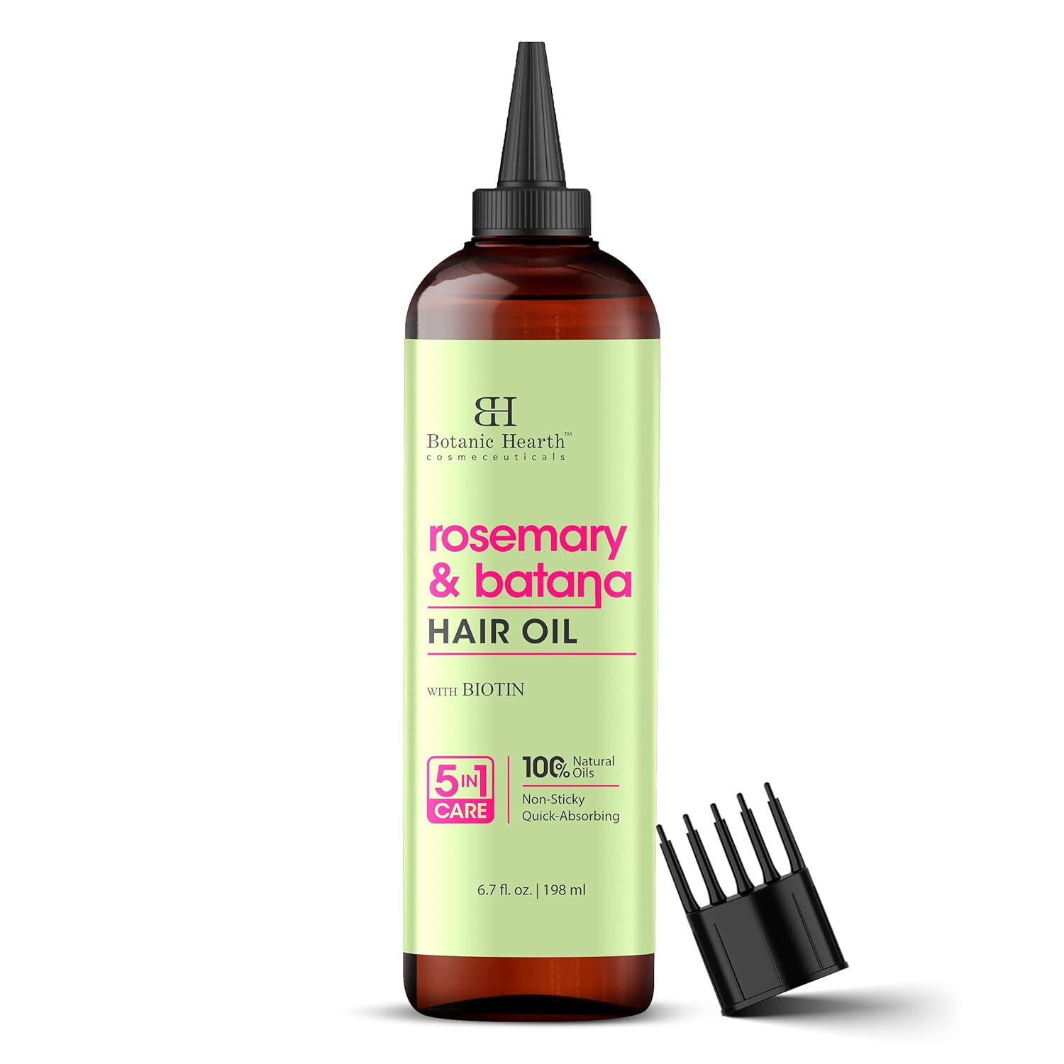 Botanic Hearth Rosemary & Batana Oil For Hair Growth (6.7 fl oz)| Infused with Rosemary & Batana Oil | Hair Oil Repairs Dry Damaged Hair, Strengthening, Moisturizing, Healthier Hair