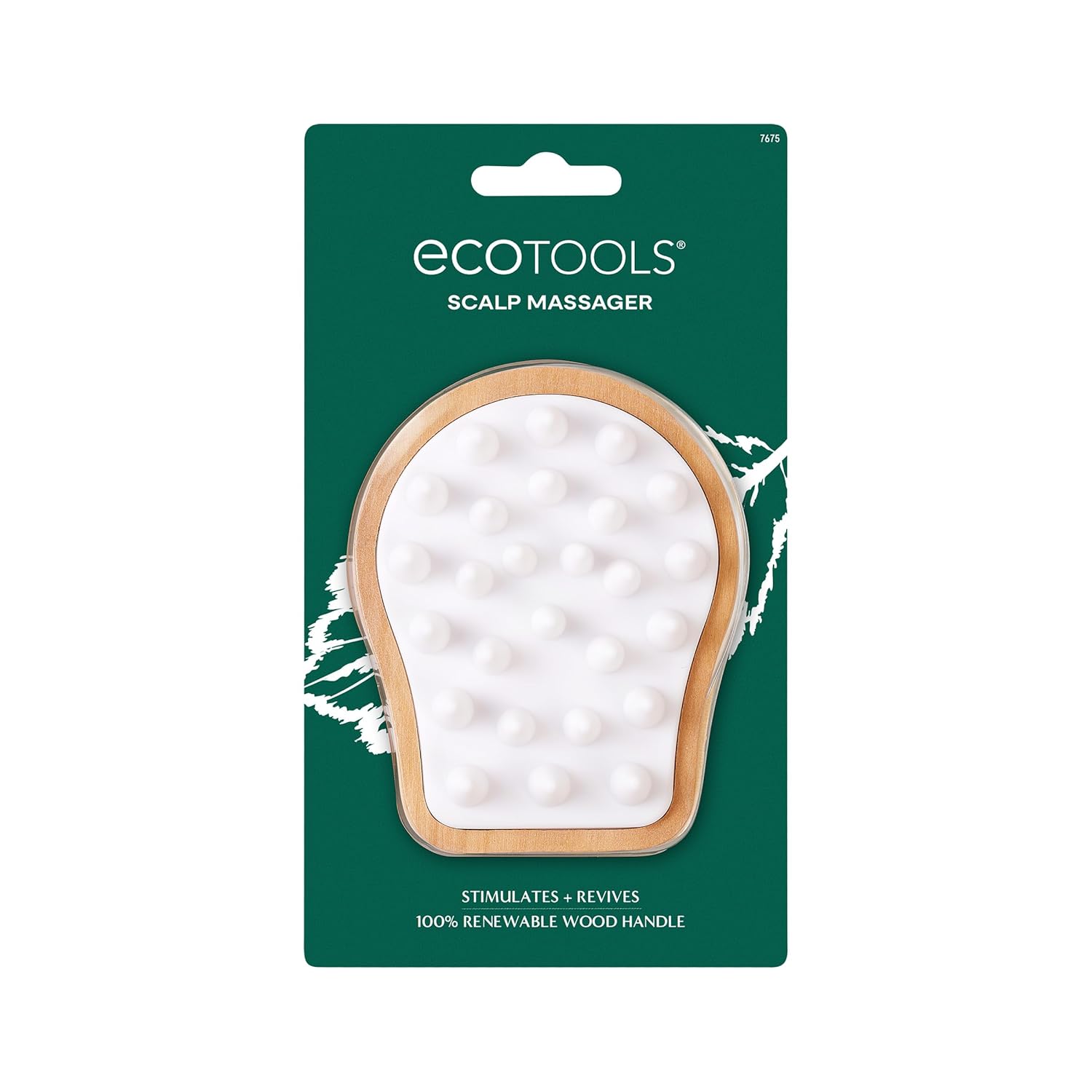 EcoTools Scalp Massager, Scalp Scrubber Stimulates & Exfoliates for Better Hair Health, Reduces Product Build-Up, Gentle Silicone Bristles Massage, Eco-Friendly & Cruelty-Free, 1 Count