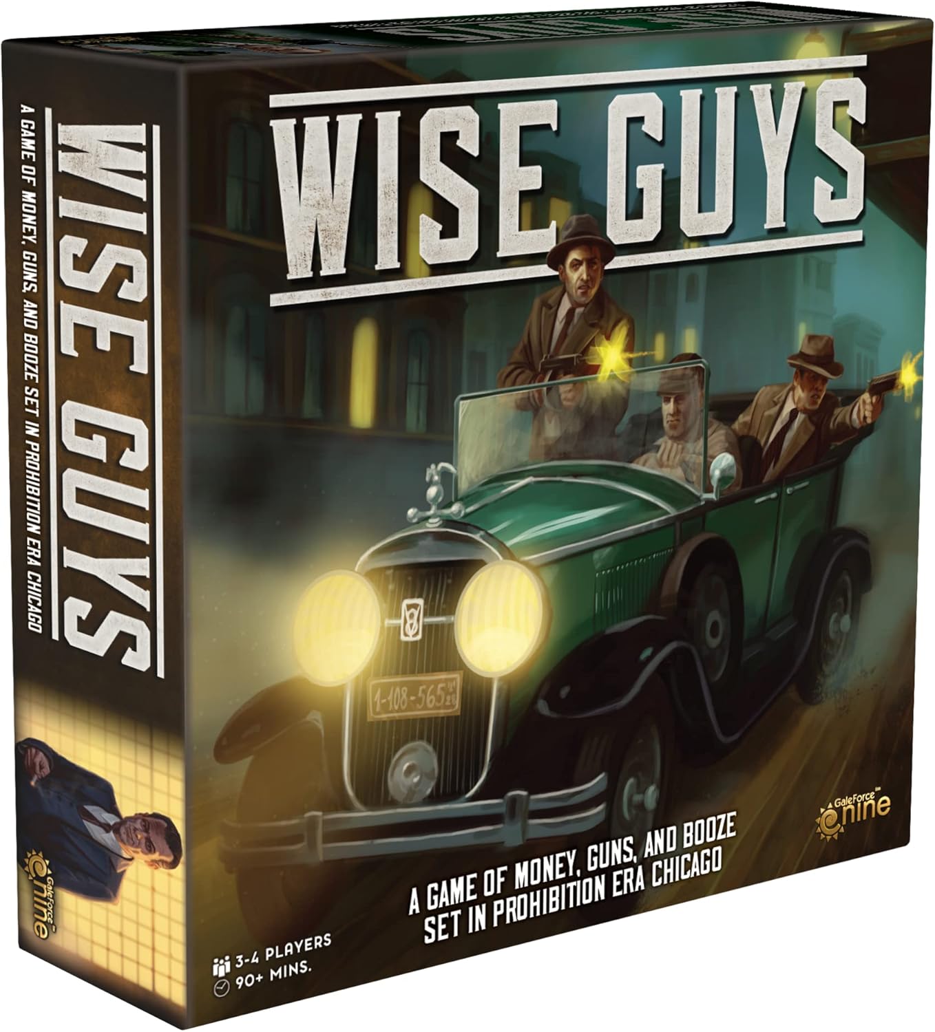 Gale Force Nine : Wise Guys, Strategy Game, to Turn Chicago Upside Down, 3 to 4 Players, 90 Minute Play Time, for Ages 14 and up