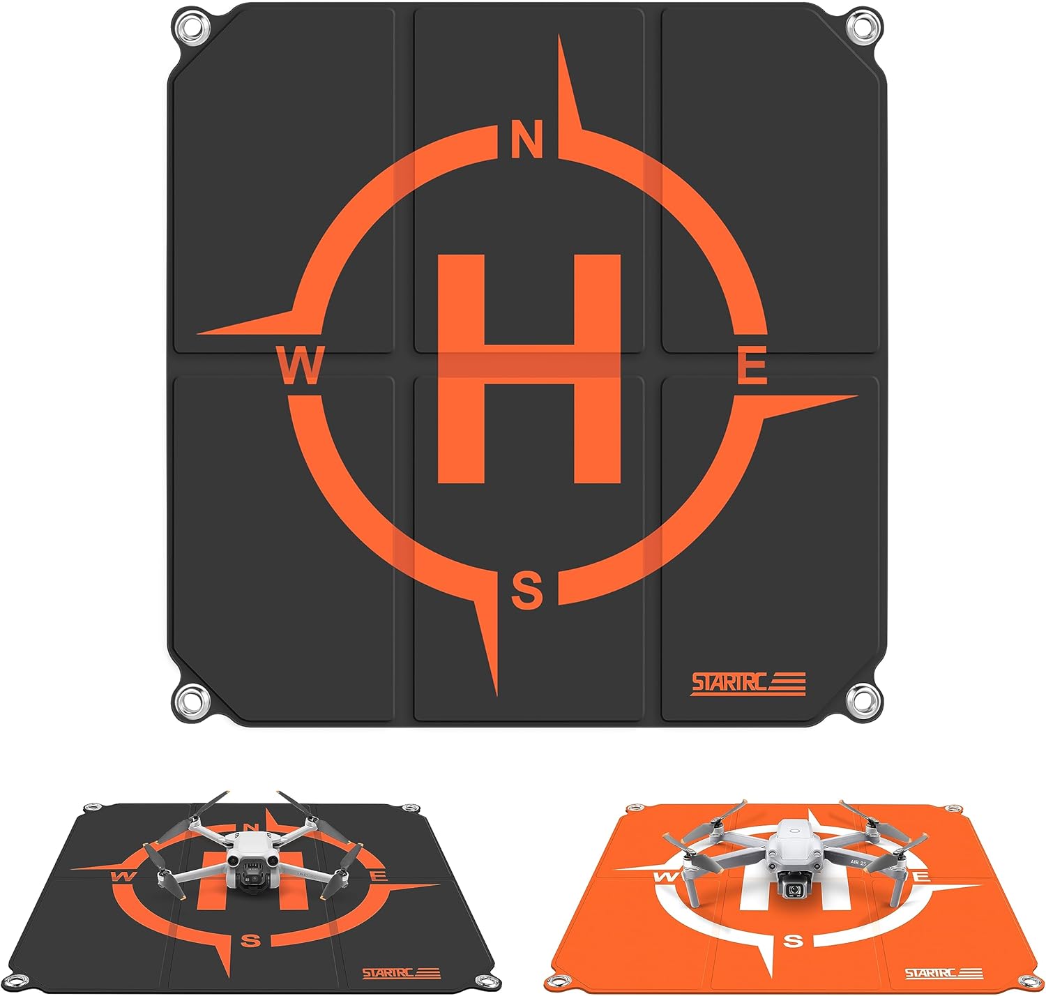 STARTRC Drone Landing Pad Pro, Waterproof Portable Helipad for DJI Neo/Mini 4 Pro/Mini 4K/Mini 2 SE/Avata 2/Air 3/Mini 3 Pro Drone Universal(22-inch/55cm)