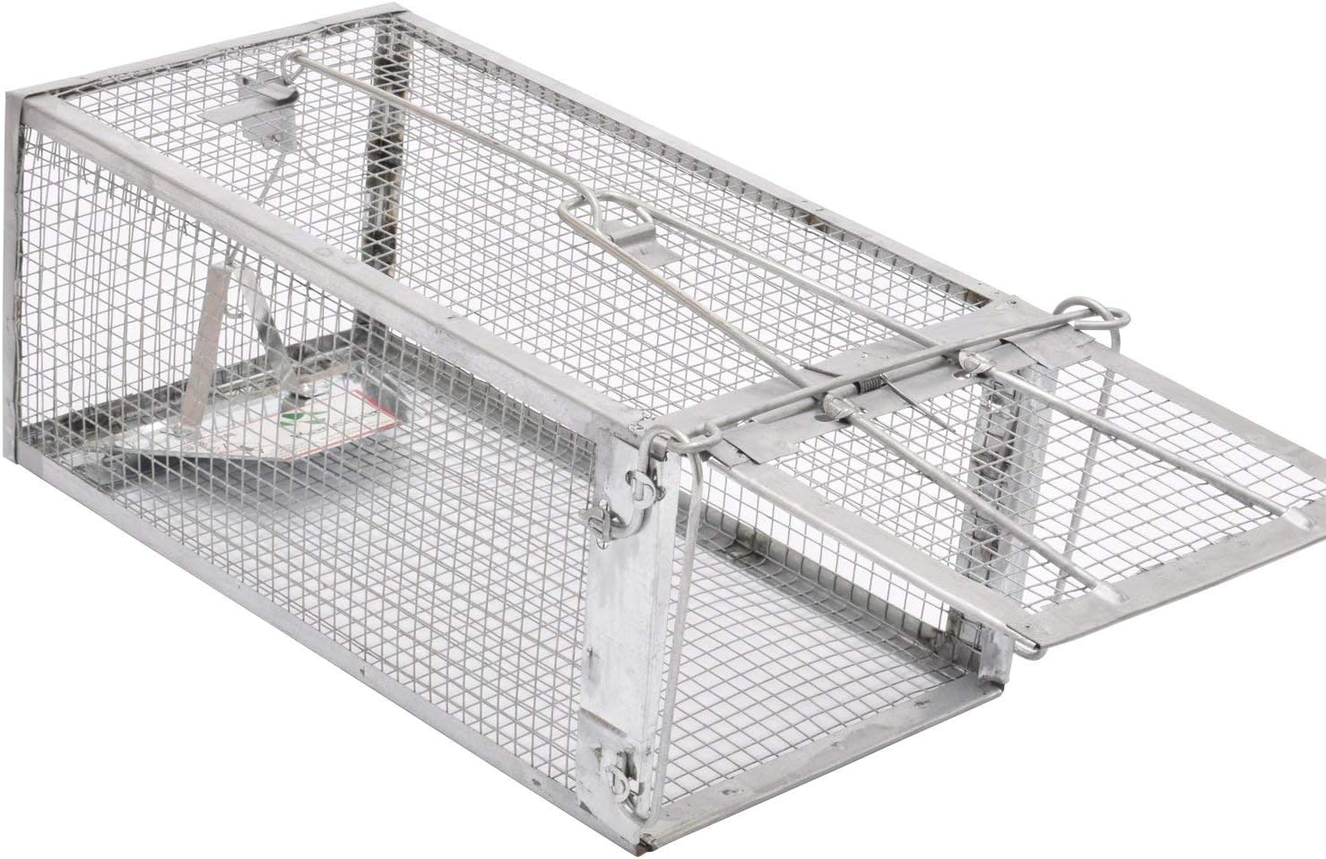 Kensizer Humane Rat Trap, Chipmunk Rodent Trap That Work for Indoor and Outdoor Small Animal - Mouse Voles Hamsters Live Cage Catch and Release 1-Pack