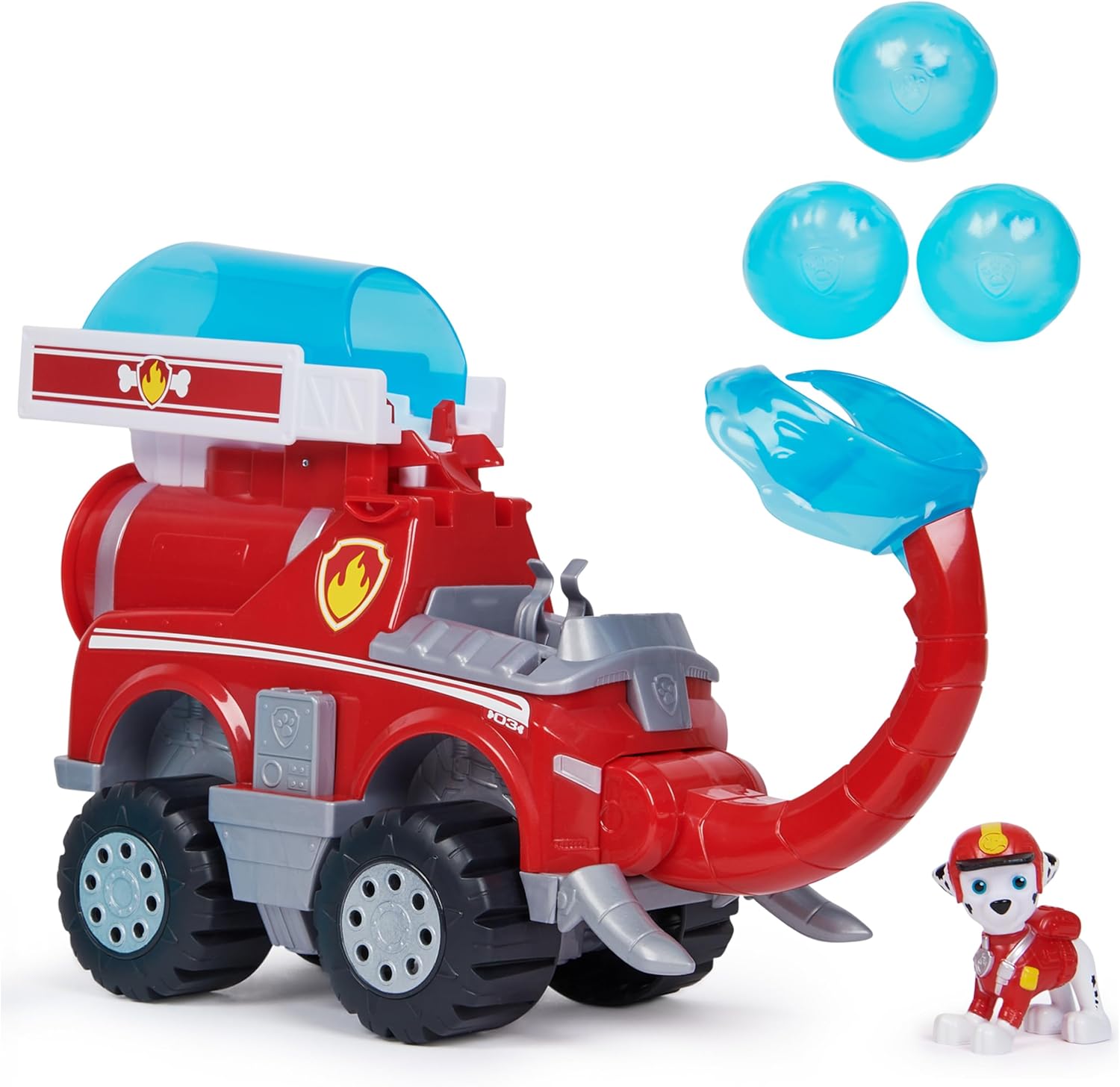 Paw Patrol Jungle Pups, Marshall’s Deluxe Elephant Vehicle with Projectile Launcher, Toy Truck with Action Figure, Kids’ Toys for Boys & Girls Aged 3 and Up
