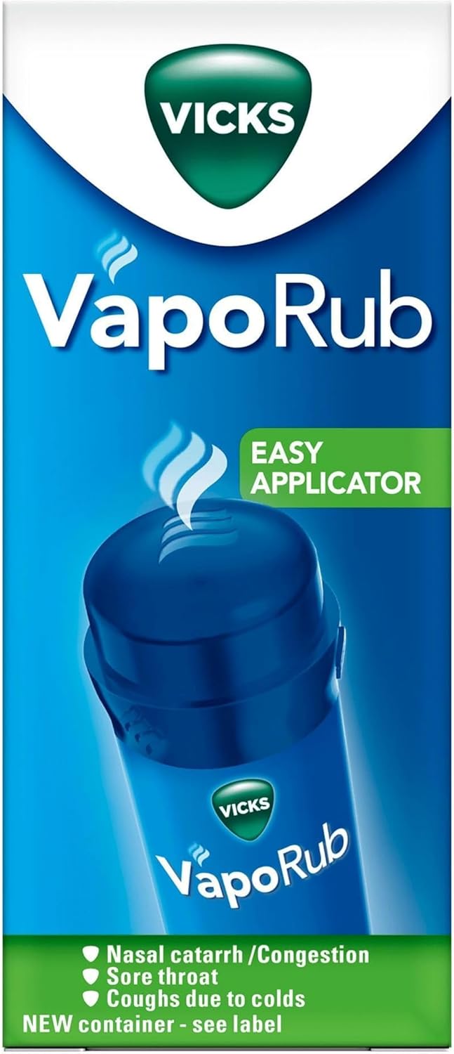 Vicks VapoRub's with Easy Application, Twist and Apply On Chest for 4 Cold Symptom Relief