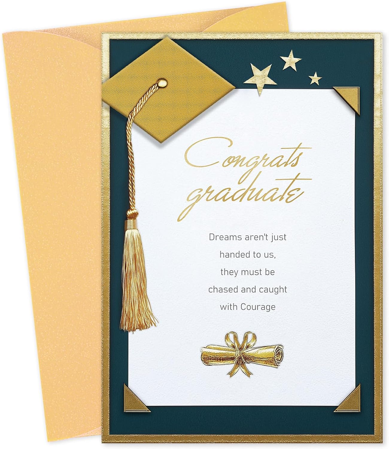 D24TIME High School Graduation Cards 2025 - Grandson Granddaughter Graduation Card - College Congratulations Graduates Gifts for Daughter Son Him Her 5.5x8