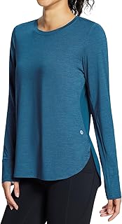 BALEAF Women's Long Sleeve Workout Tops Running Athletic Shirts Quick Dry UPF 50+ Lightweight