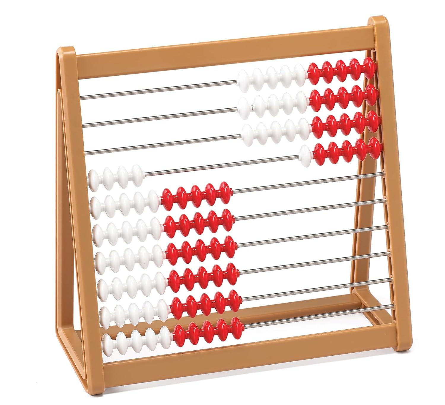 edxeducation Abacus - In Home Learning Manipulative for Early Math - 10 Row Counting Frame - Teach Counting, Addition and Subtraction