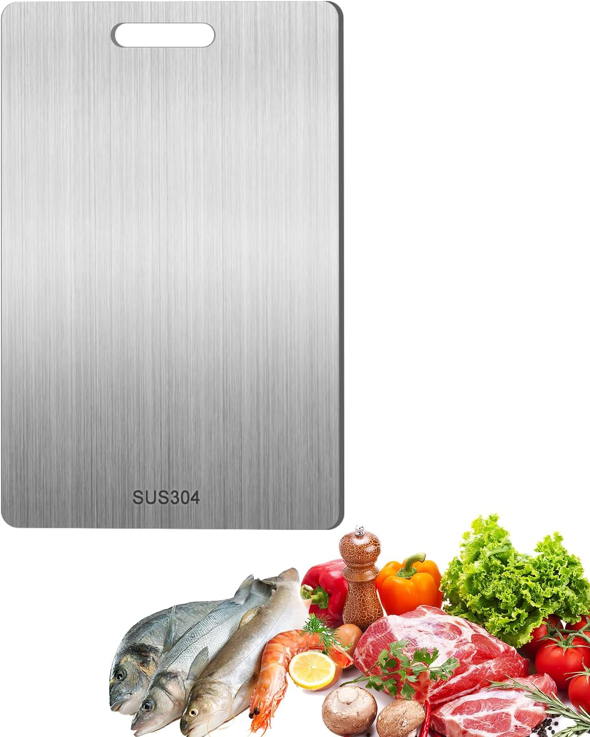 Titanium Cutting Board, 2024 New Multifunctional Titanium Chopping Board, Pure Titanium Cutting Board Food Grade, for Ensure The Original Taste of The Ingredients