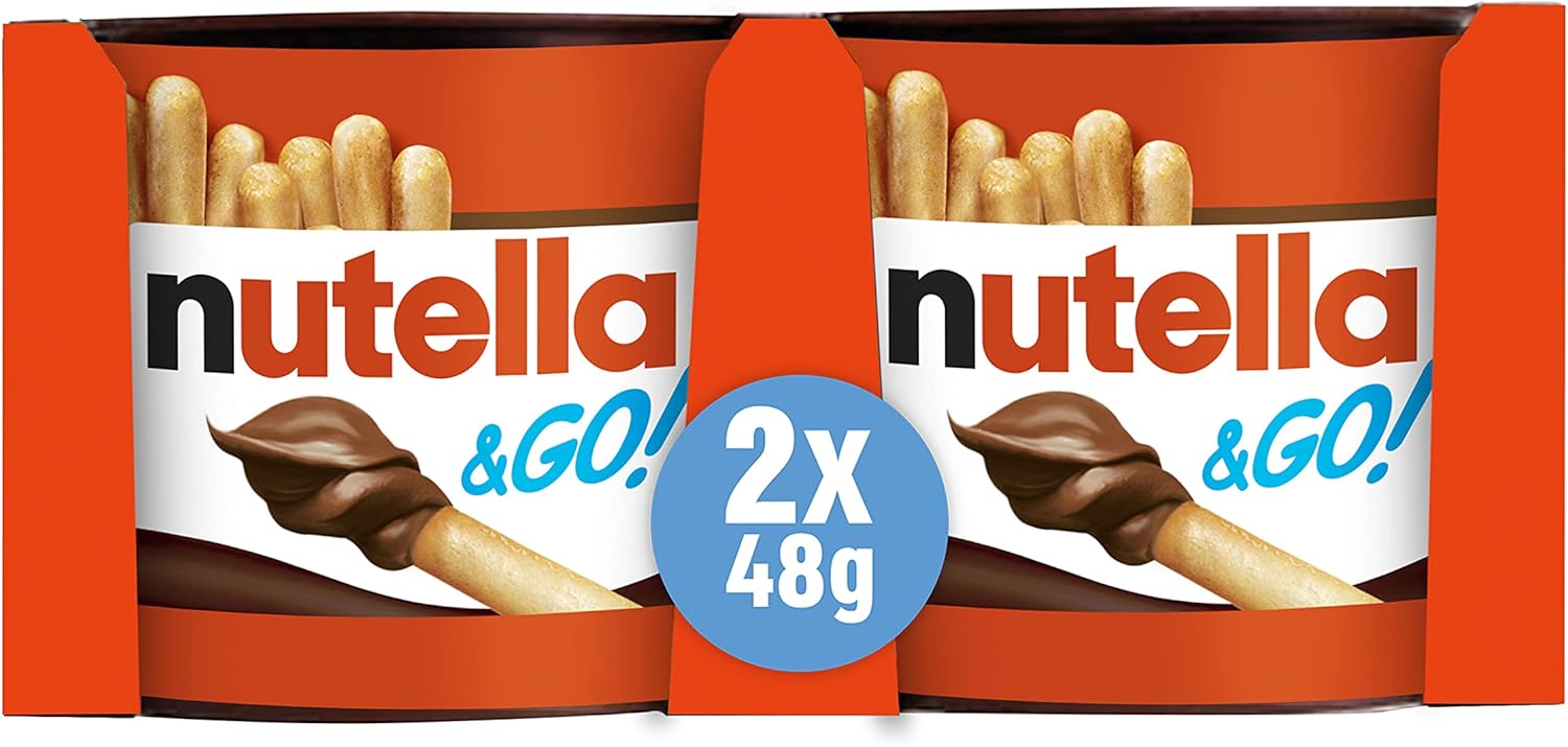 Nutella and Go Pack Chocolate Snack, 2 x 48 g