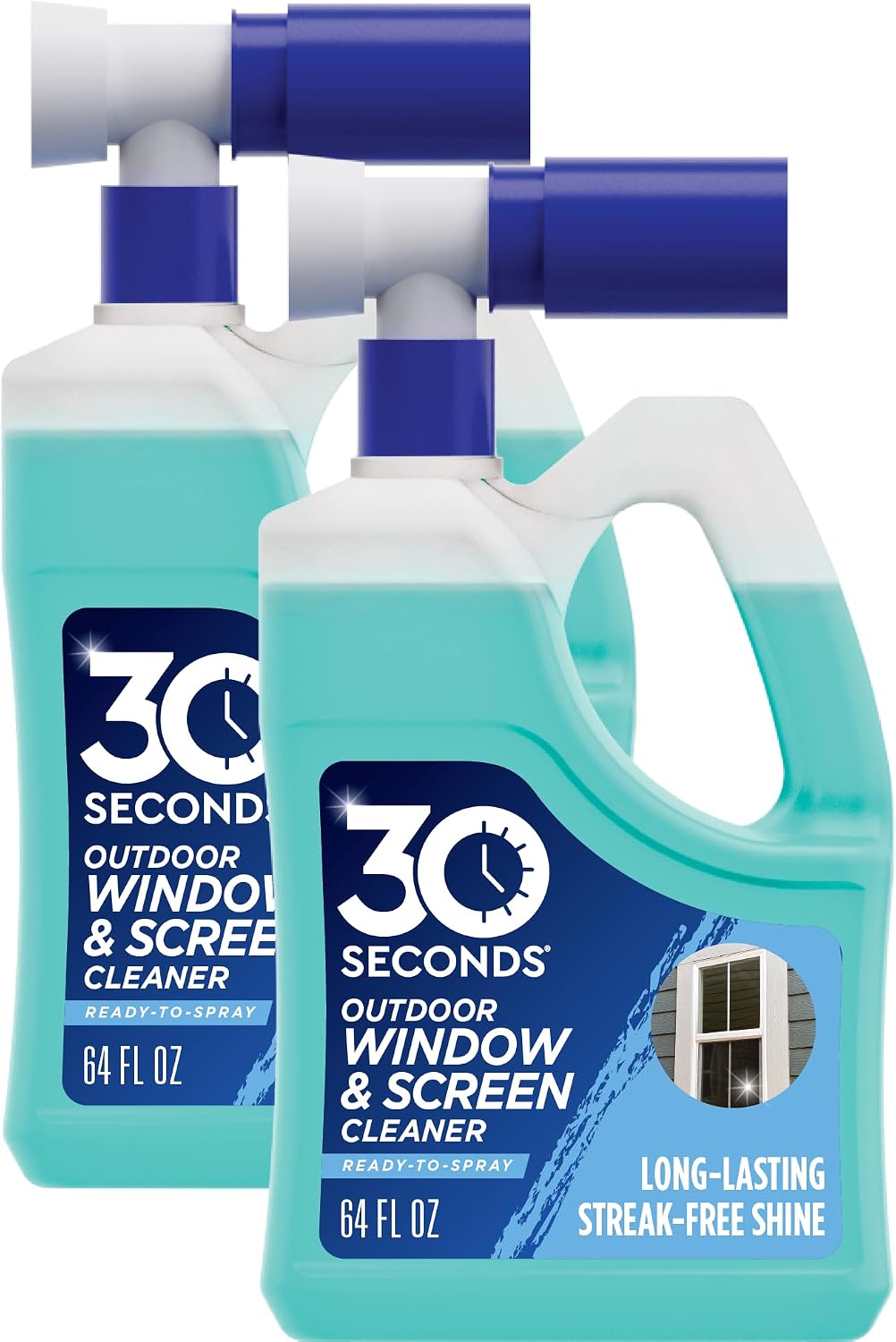 30 SECONDS Outdoor Window Cleaner for Hose, Hose End Spray, 2 Pack