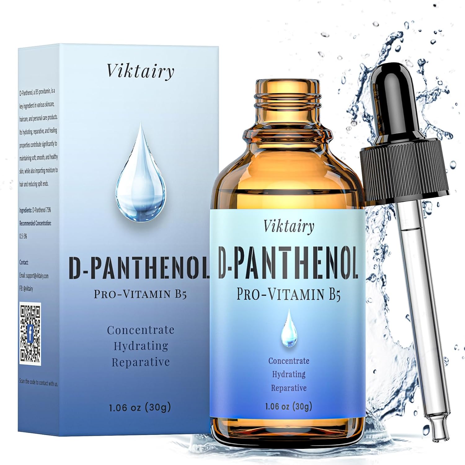 D-Panthenol Liquid (1oz, 30g), Concentrate Pro-vitamin B5