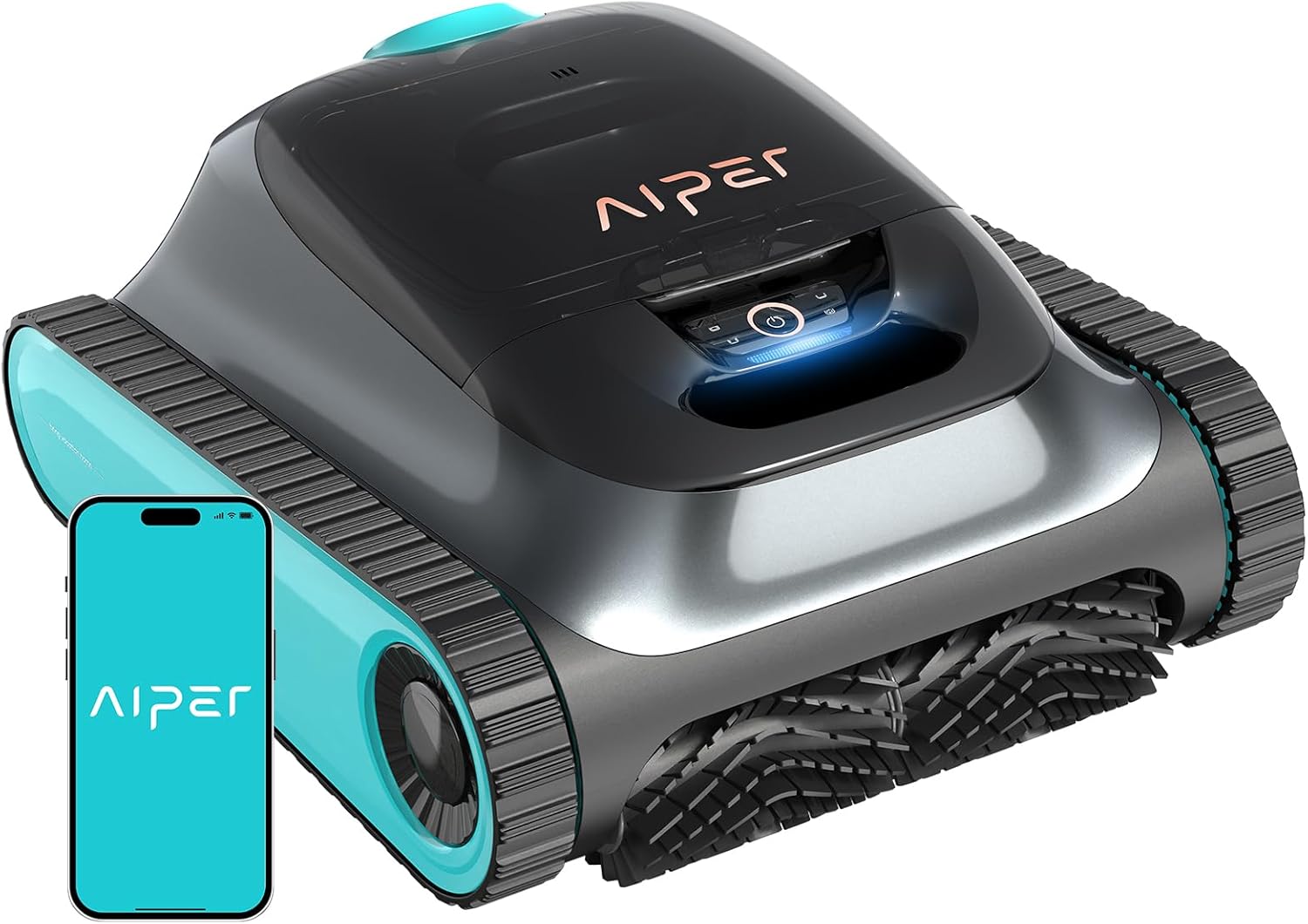 (2025 Upgrade) Aiper Scuba S1 Robotic Pool Cleaner, Wall & Waterline Cleaning, Extended 184-Min Battery Life, Ultra-fine Filtation, Smart Navigation, App Support, OTA Upgrade