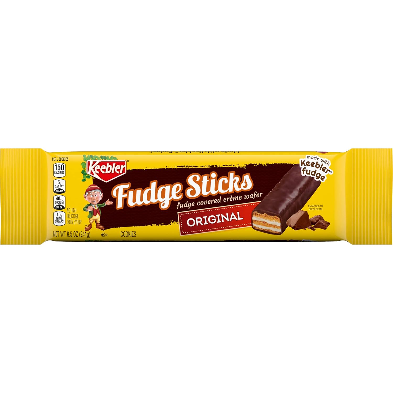 Keebler Fudge Sticks Cookies, Original, 8.5 Oz. (Pack of 1)