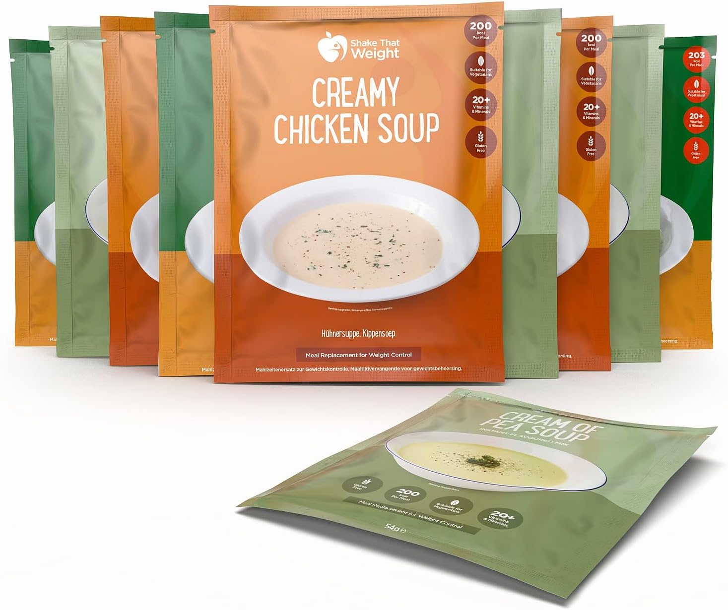 Shake That Weight 10x Variety Soup High Protein Diet Meal Replacement. Low Calorie Diet Plan, Enriched with Vitamins & Minerals. Gluten Free, Vegetarian.