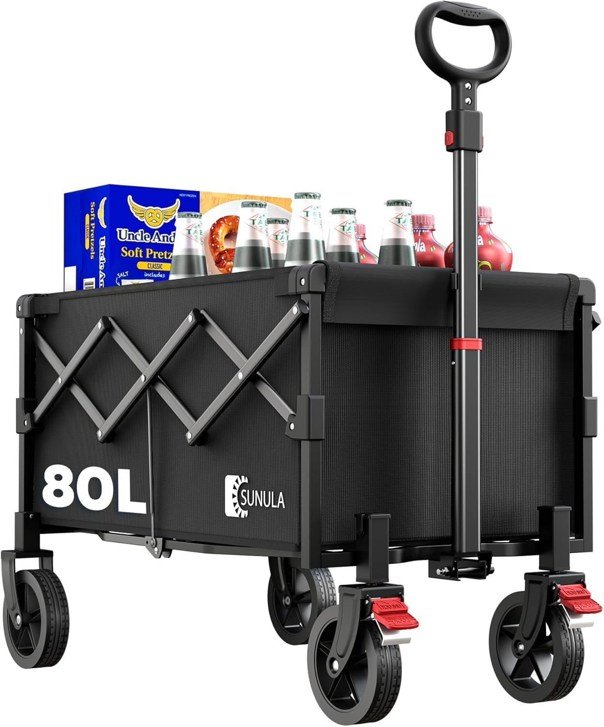 Folding Camping Trolley 3021 Black