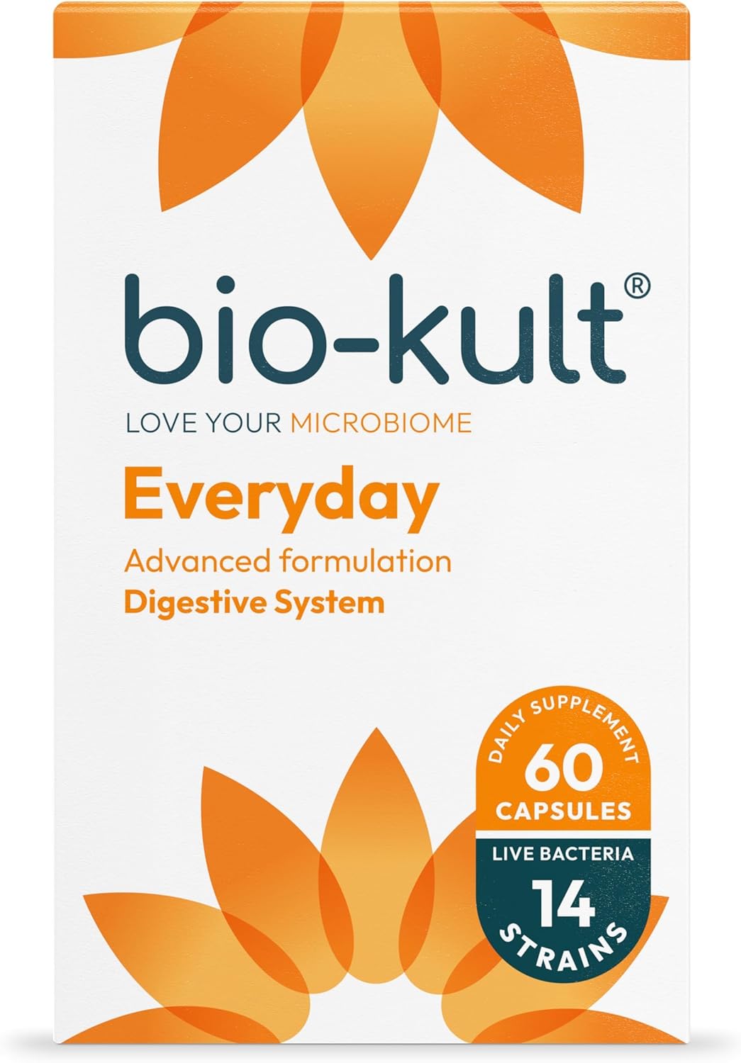 Bio-Kult Everyday Multi-Strain Formulation Probiotics for Digestive System, 60 Capsules (Pack of 1)