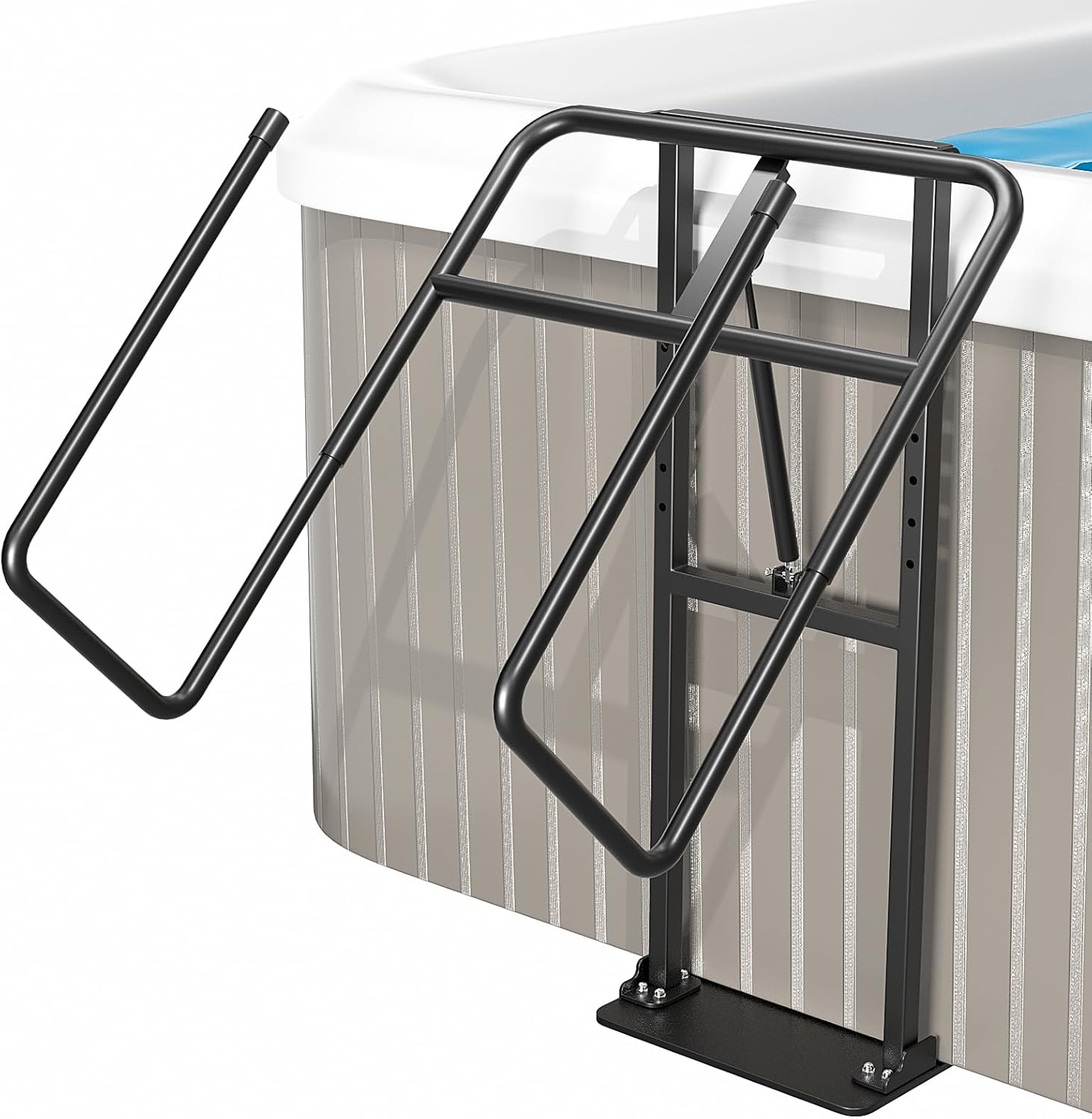 Hot Tub Cover Lift Adjustable U-Arms Spa Cover Lifter for Hot Tub Accessories, Hot Tub Cover Lifter Universal Fit Most Spas Hot Tubs Hydraulic Assist Removal System