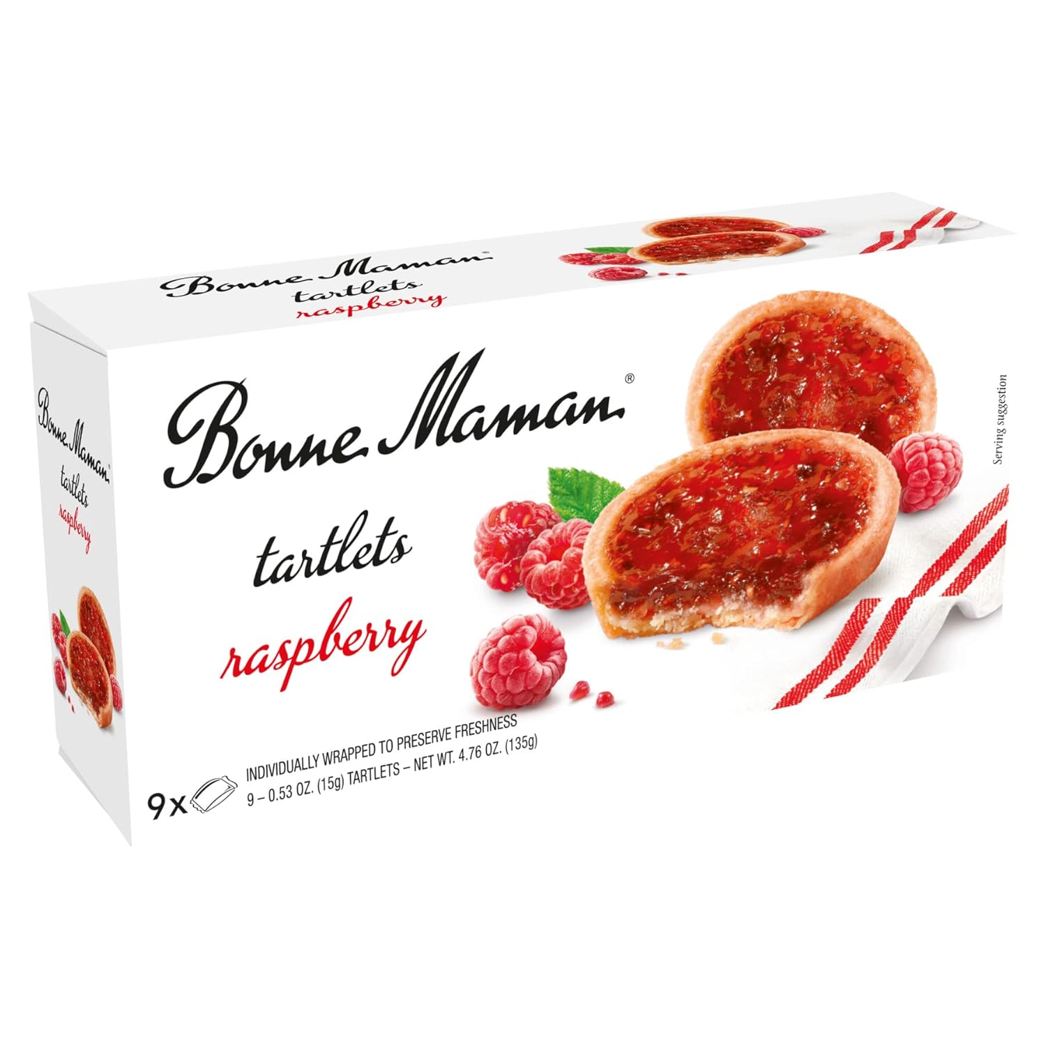 Bonne Maman Rasberry Tartlettes, 4.76 Ounce (Pack of 1)