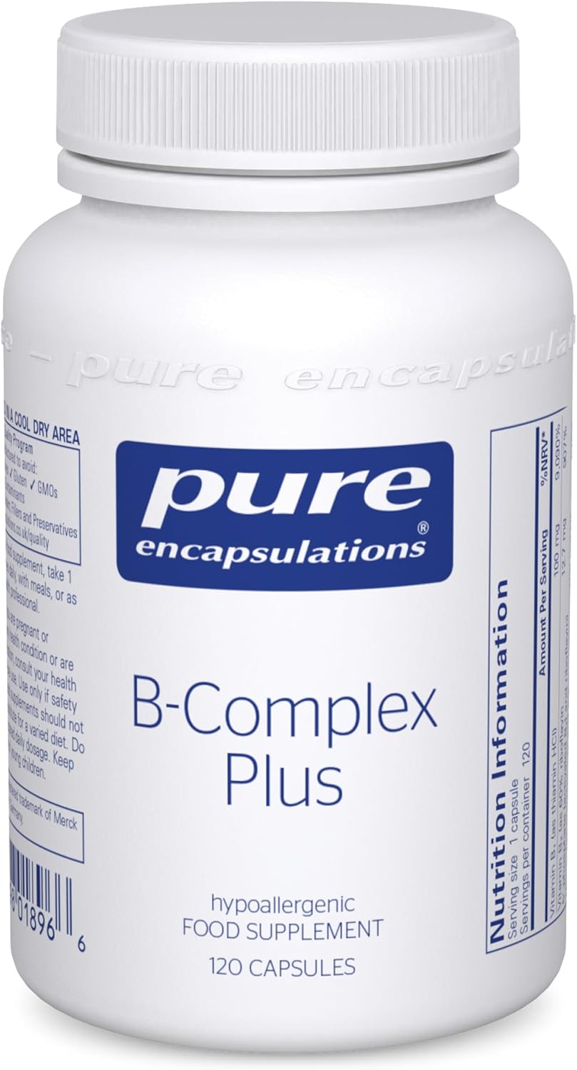 Pure Encapsulations - Vitamin B-Complex Plus - Balanced B Vitamin Formula with Active Folate - 120 Capsules