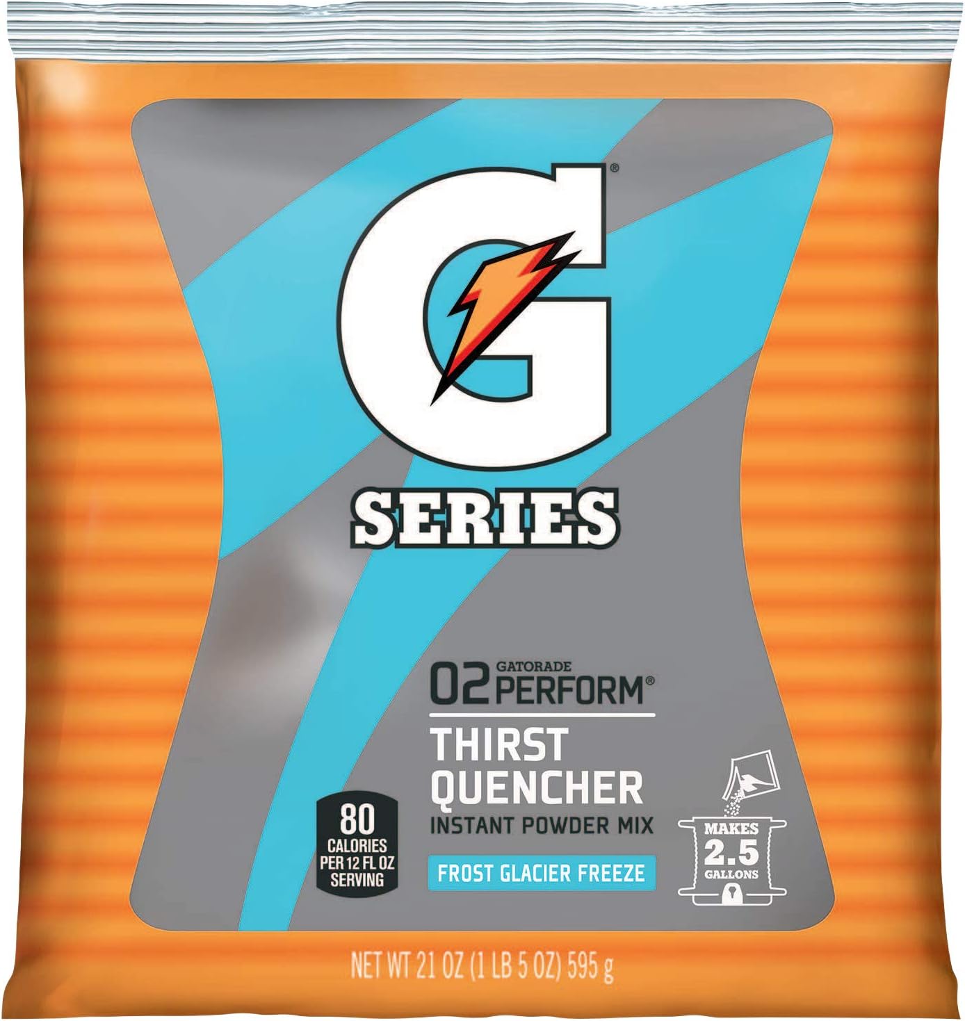Gatorade 33677 nstant Powder Packet, 21 oz, Blue, Standard (Pack of 32)