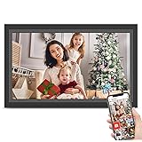 FRAMEO Digital Picture Frame- 15.6inch Digital Photo Frame with 1920 * 1080 IPS Touch Screen HD Disply,Built-in 32GB Storage,Wall-Mounted,Digital Frame Share Photos and Videos via Frameo App