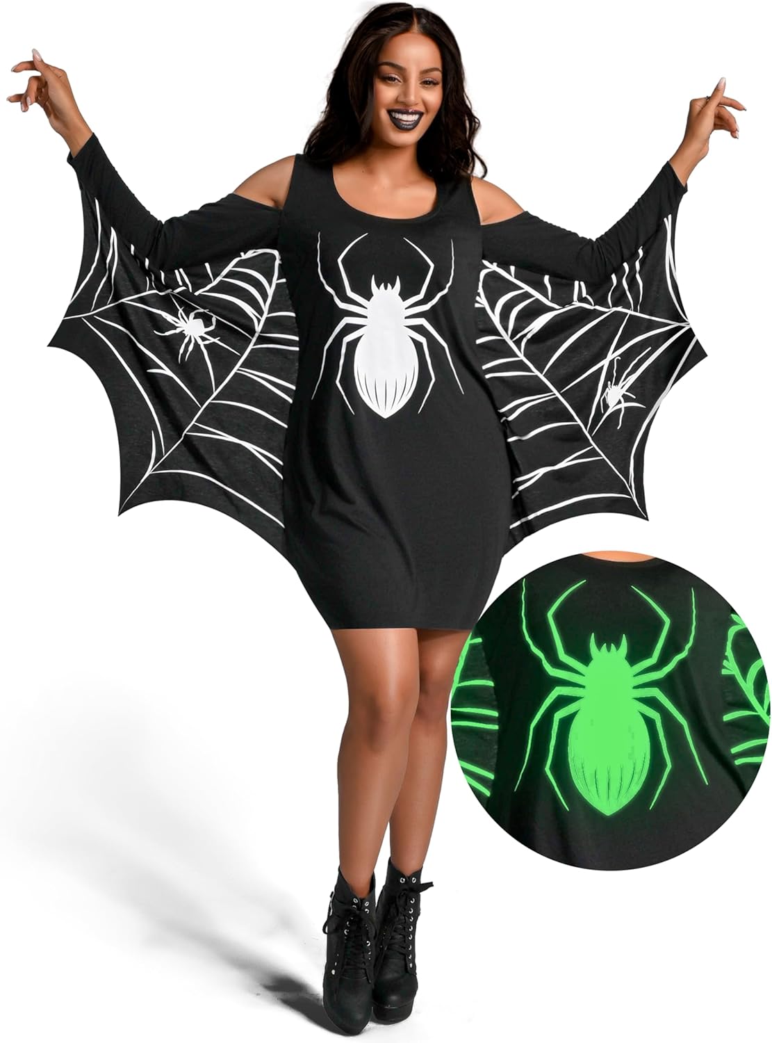 Spooktacular Creations Spider Woman Costume, Bat Costume Adult Women, Halloween Costume
