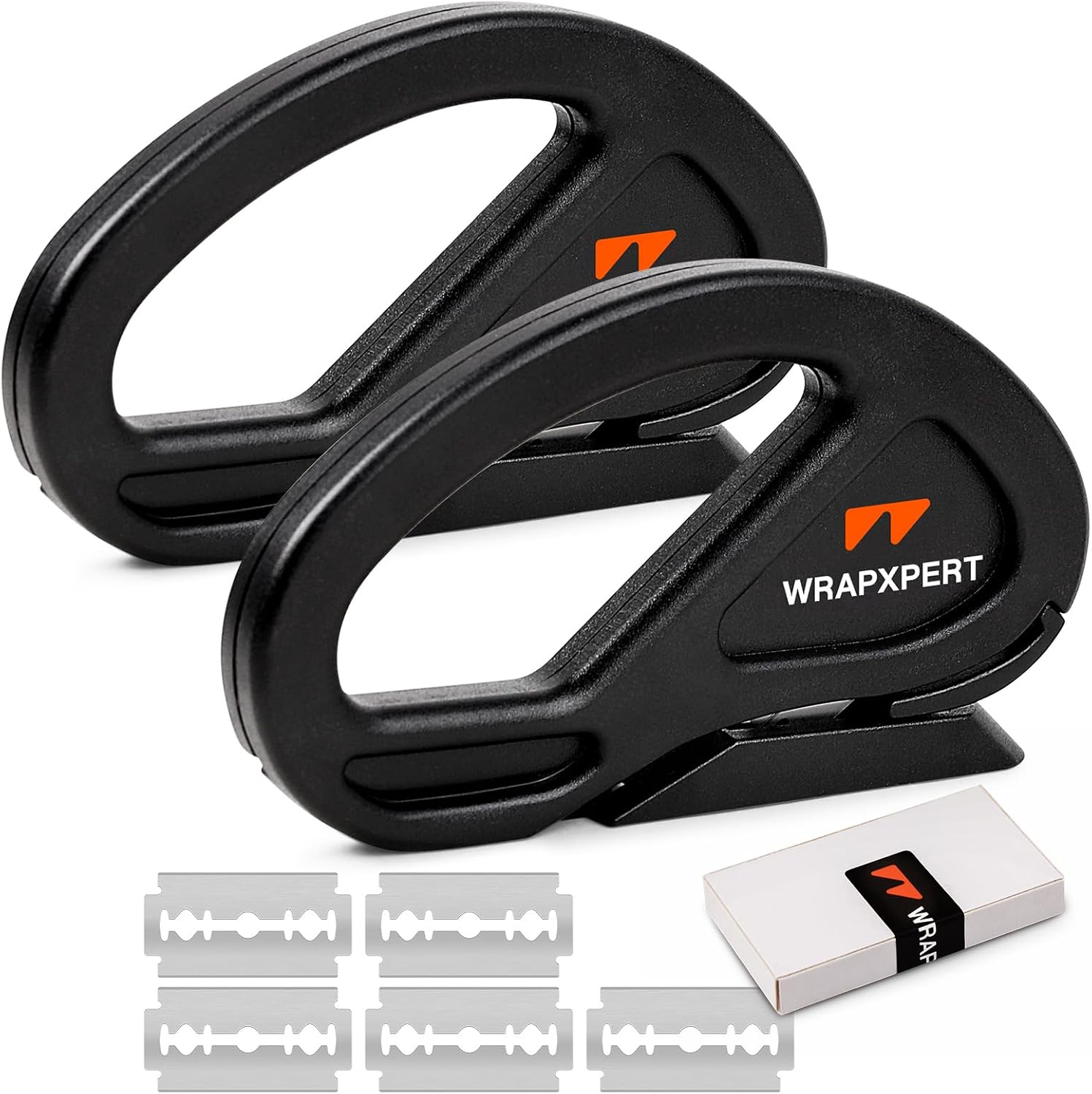 WRAPXPERT Wrapping Paper Cutter 2Pack (7 Blades), Car Vinyl Wrap Cutting Tool Snitty Safety Vinyl Film Cutter with Razor Blade for Window Tint, Car Wrap