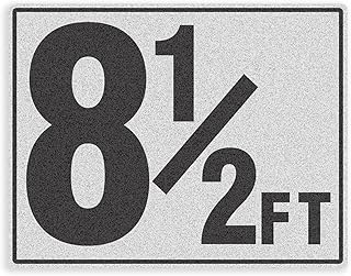 8.5FT Pool Depth Markers - Joyfulmap 1 Pack 6x7.8 IN Vinyl Pool Stickers - Adhesive Swimming Pool Number Markers - Safety Signage for Pool Decks - Waterproof Pool Depth Indicator