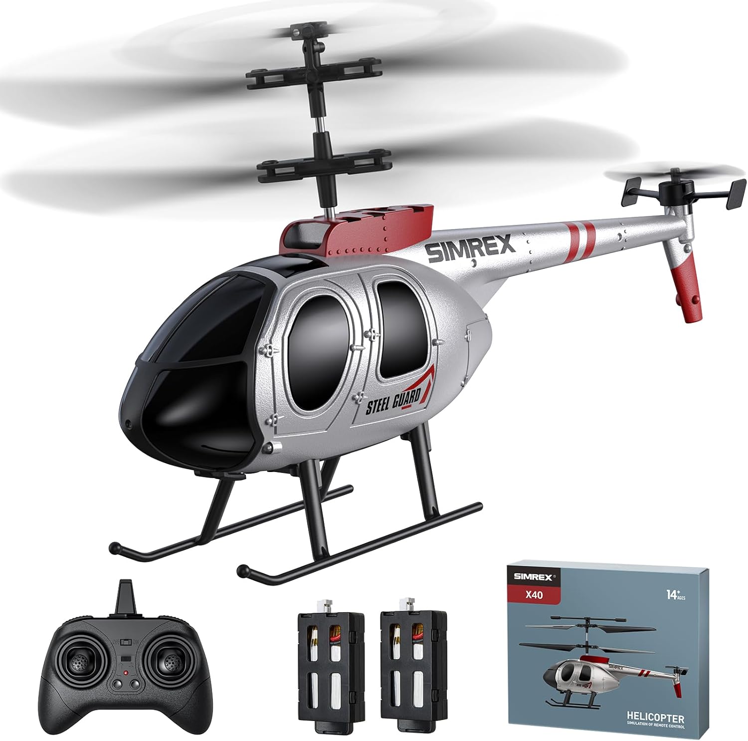 SIMREX Remote Control Helicopter for Kids, 2 Speed Mode With 20Mins Flight, Helicopter Toy Drone, Altitude Hold, Toys for Boys And Girls, The Best for Children