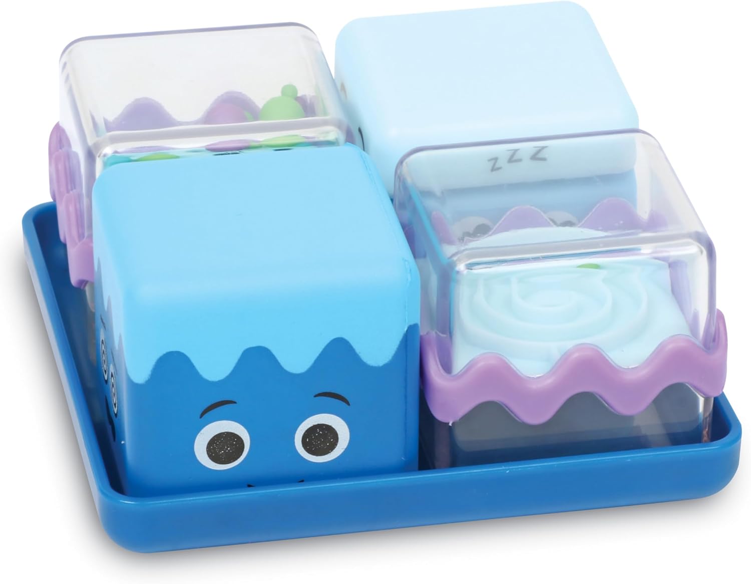 Learning Resources Cool Down Cubes Sensory Fidget Set, Fidgets for Kids, Sensory Toys for Toddlers, Fidgets for Classrooms, Easter Basket Toys, Ages 3+,5 Pieces