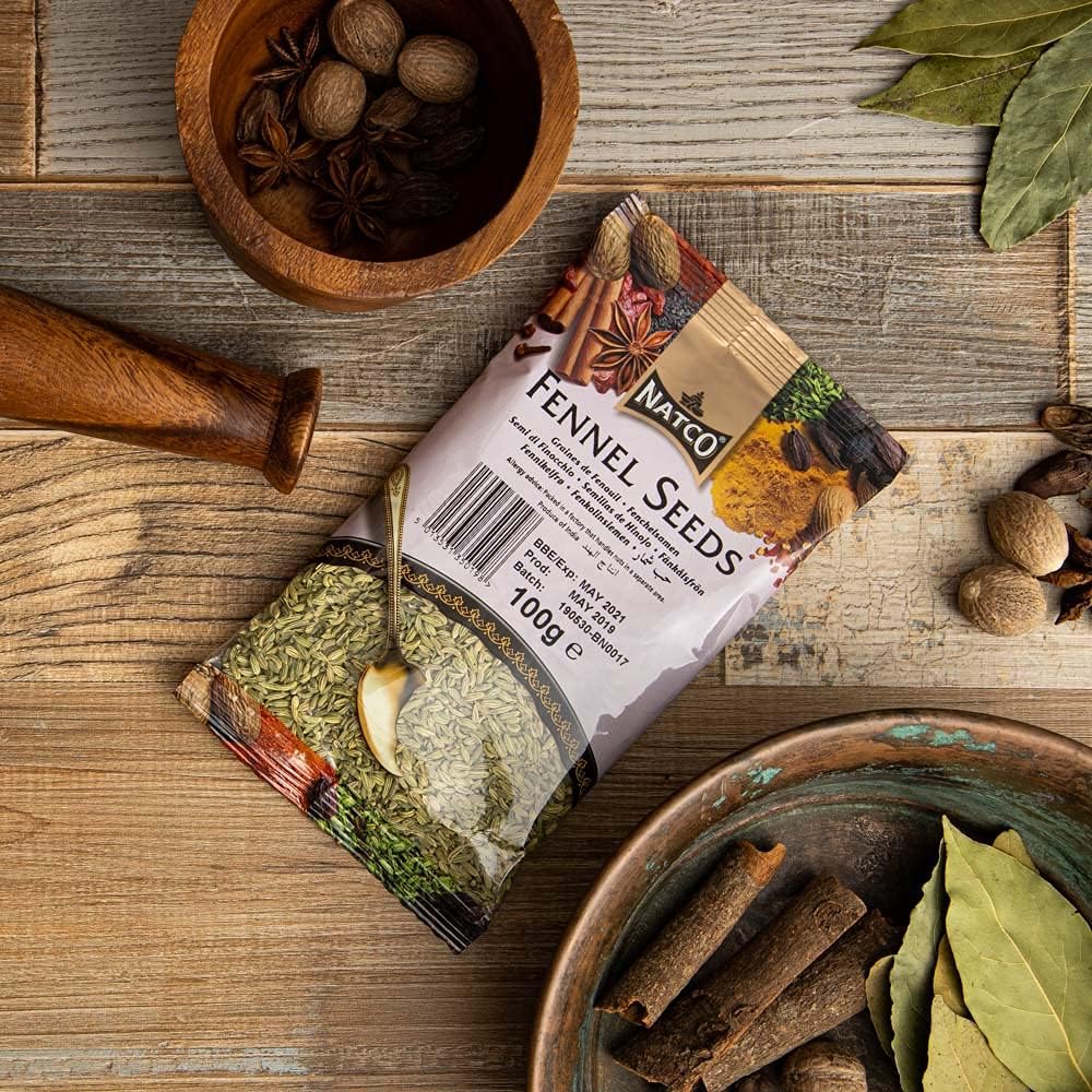 Natco Foods Fennel Seeds 100g - Chilli Wizards