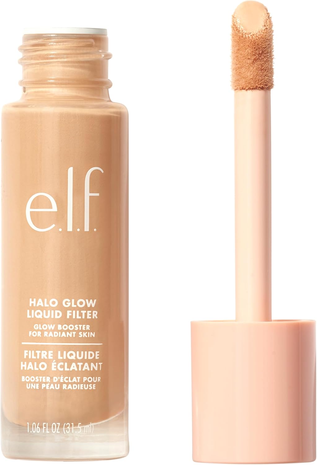 e.l.f. Halo Glow Liquid Filter, Complexion Booster For A Glowing, Soft-Focus Look, Infused With Hyaluronic Acid, Vegan & Cruelty-Free, 2 Fair- Light