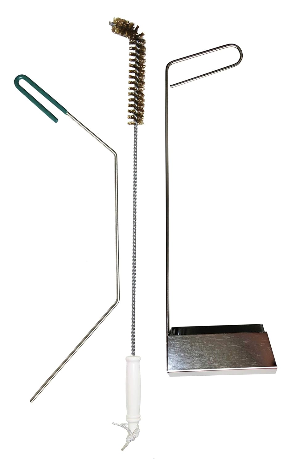 FryOilSaver Co, Fryer Cleaning Tools 3 Piece Set, Deep Fryer Cleaning Rod, High Temp Bristle Fryer Cleaning Brush, Deep Fryer Crumb Scoop, Heat Resistant, Durable, Long Lasting, Best Fryer Tools