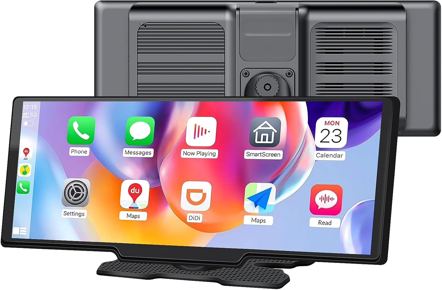 CarPlay Screen for Car, 10.26" Wireless Apple CarPlay& Android Auto Screen, Portable Car Play Stereo with Bluetooth, GPS Navigation, Airplay & Android Cast, Voice Control, Fit for All Vehicles