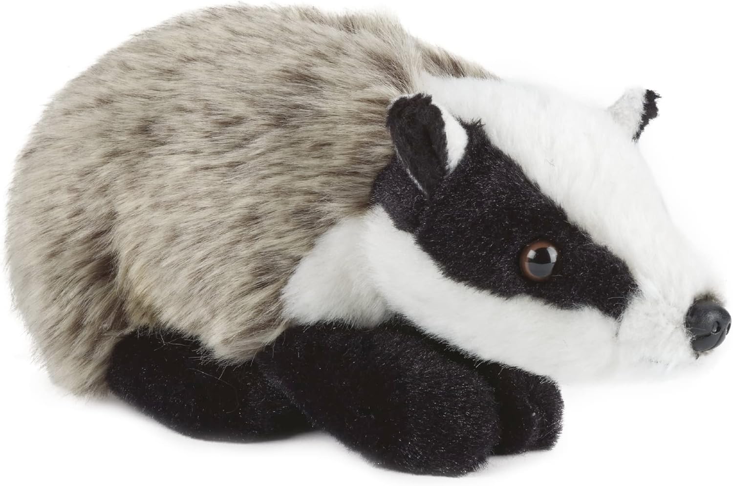 Living Nature AN234 Soft Toy Badger, Unknown, Medium (20cm), White