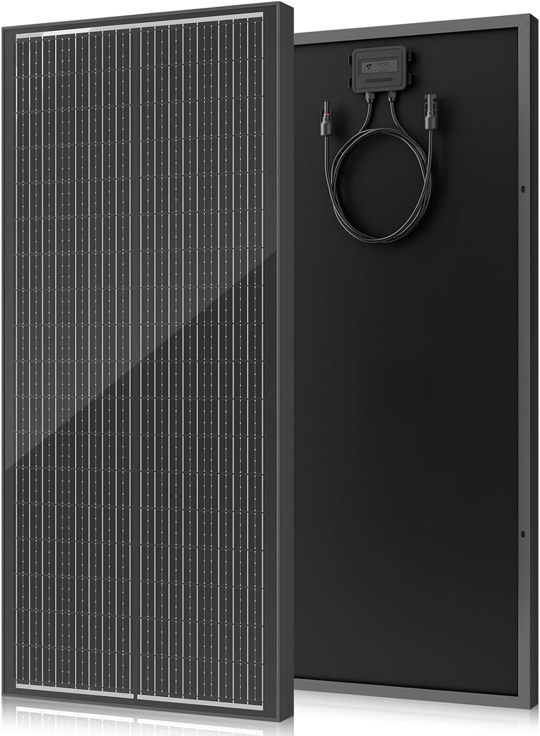 18BB 100 Watt Solar Panel, N-Type 12V 100W Solar Panel, 25% High Efficiency Monocrystalline PV Modules for RV, Marine, Rooftop, Farm, Trailer, Home Off-Grid System