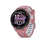Garmin Forerunner 265S Running Smartwatch, Colorful AMOLED Display, Training Metrics and Recovery Insights, Light Pink and Powder Gray